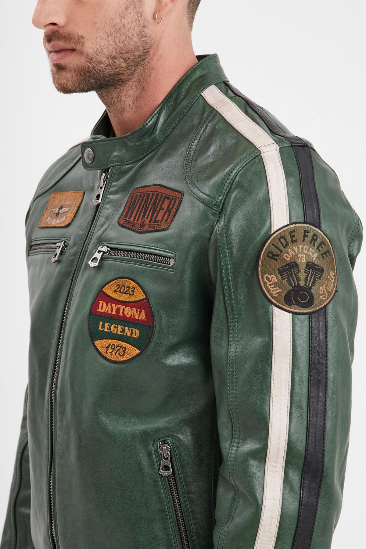 Blouson Homme Daytona WARTBURG SHEEP ATLAS VEG PASTURES — vue 12