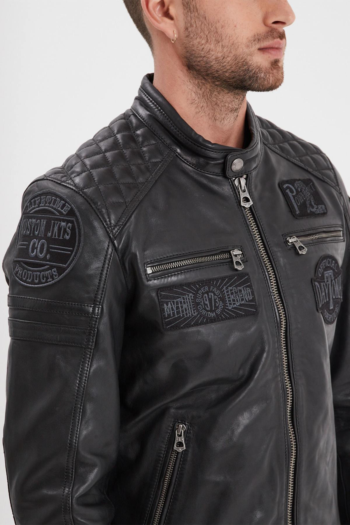 Chaqueta Hombre Daytona WALKOR SHEEP ATLAS VEG BLACK/BLACK — vista 6