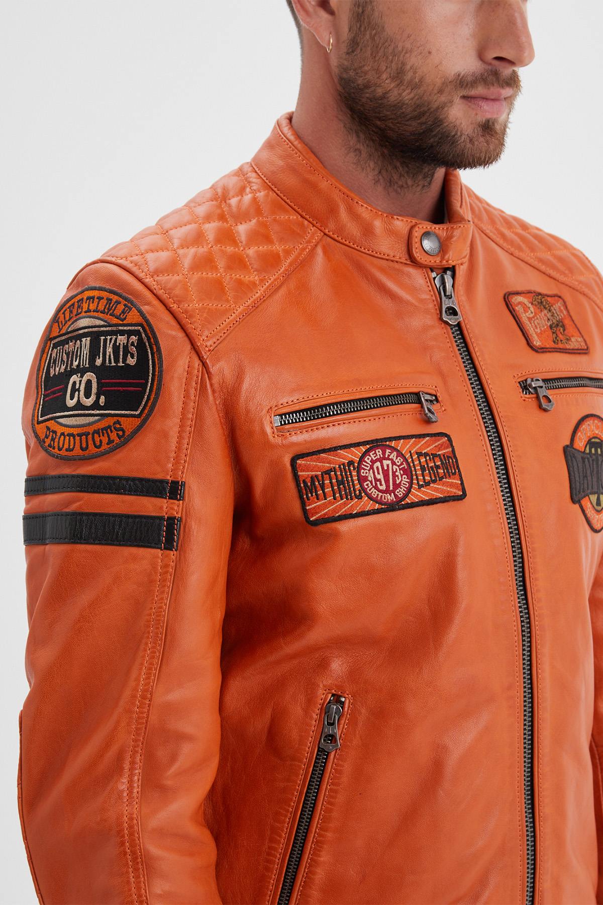 Blouson Homme Daytona WALKOR SHEEP ATLAS VEG BURNT ORANGE — vue 10