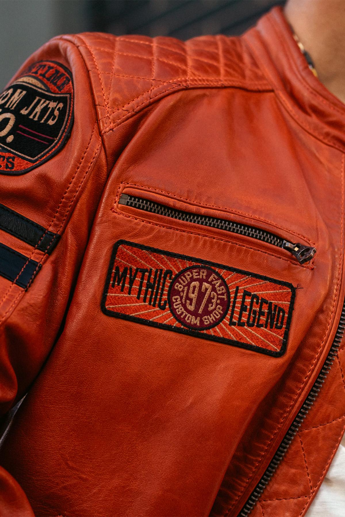 Blouson Homme Daytona WALKOR SHEEP ATLAS VEG BURNT ORANGE — vue 6