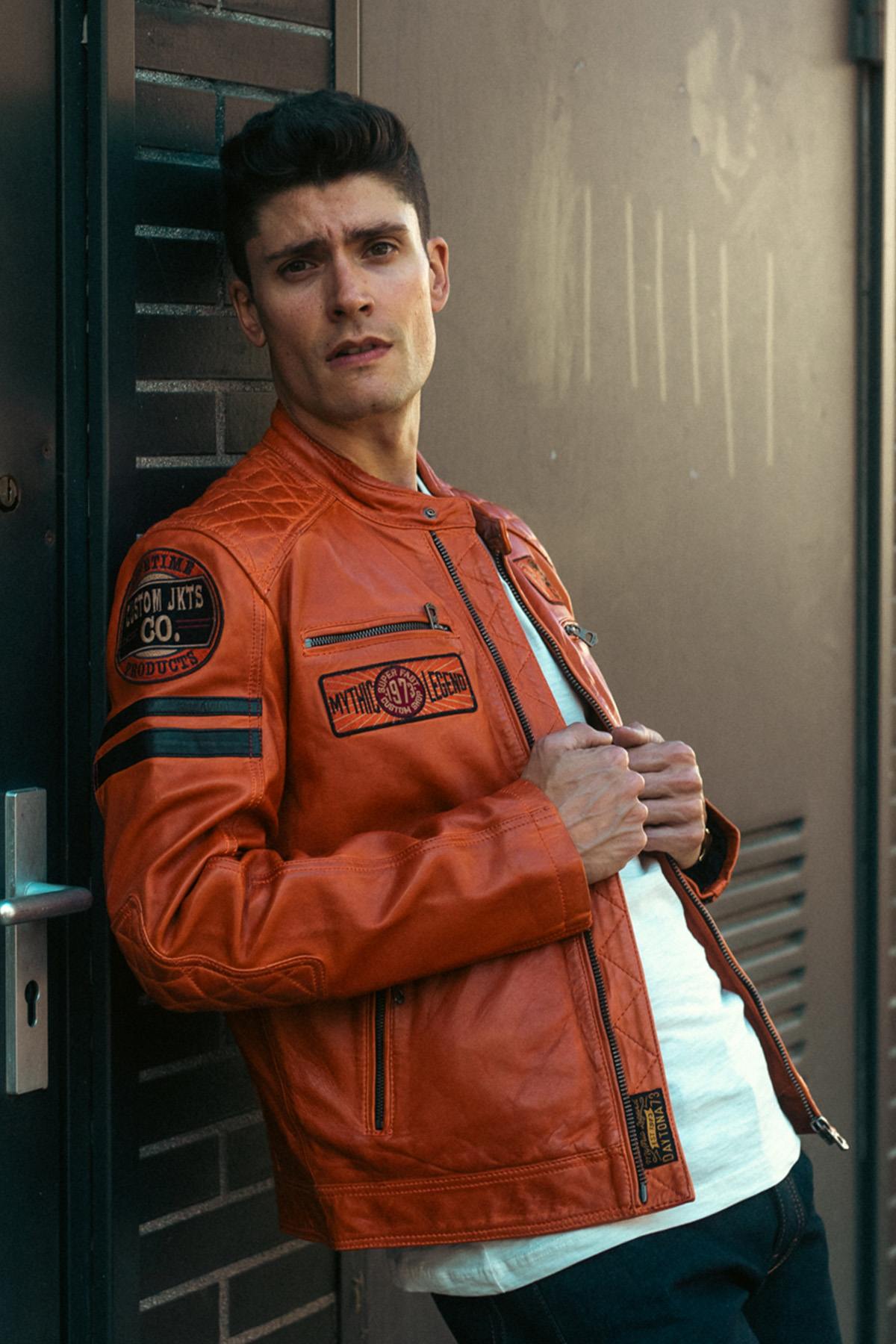 Blouson Homme Daytona WALKOR SHEEP ATLAS VEG BURNT ORANGE — vue 1