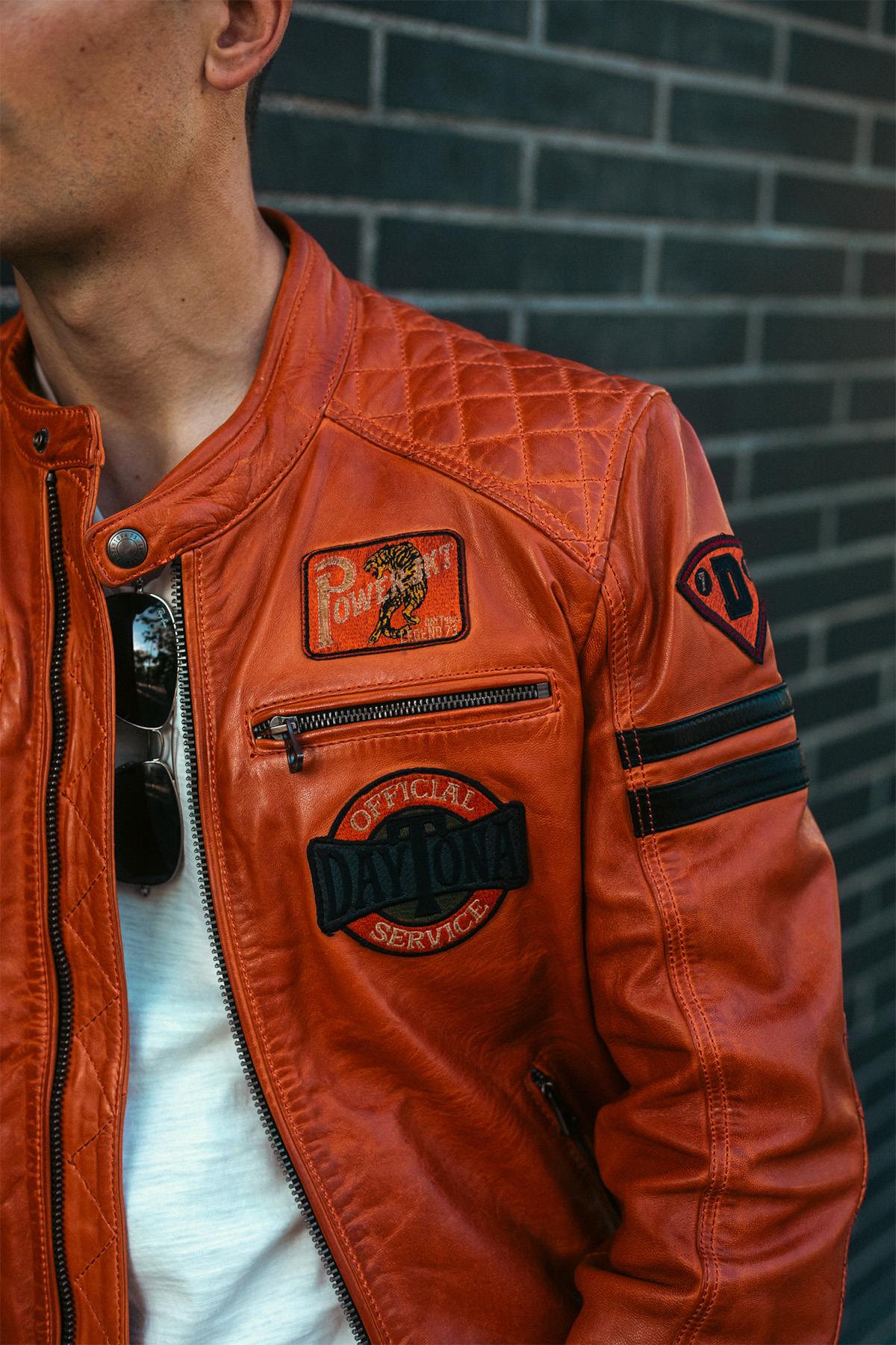 Blouson Homme Daytona WALKOR SHEEP ATLAS VEG BURNT ORANGE — vue 5
