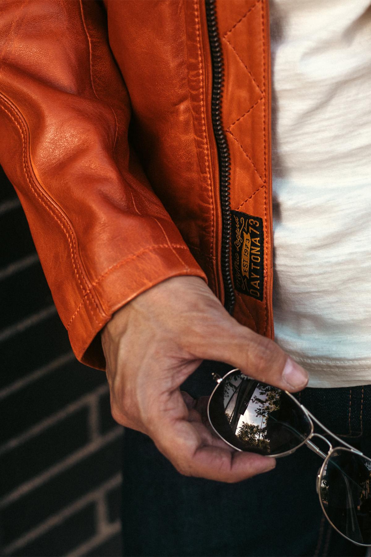 Blouson Homme Daytona WALKOR SHEEP ATLAS VEG BURNT ORANGE — vue 7