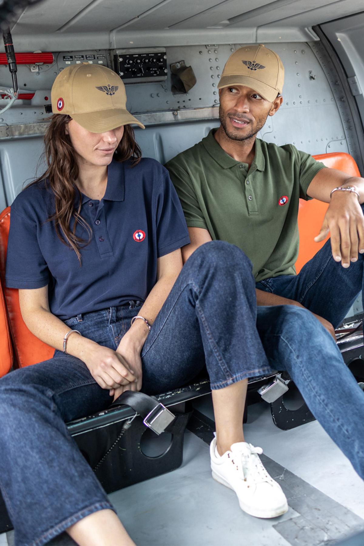 Polo Hombre Marine Nationale AERONEF MN KHAKI GREEN — vista 2