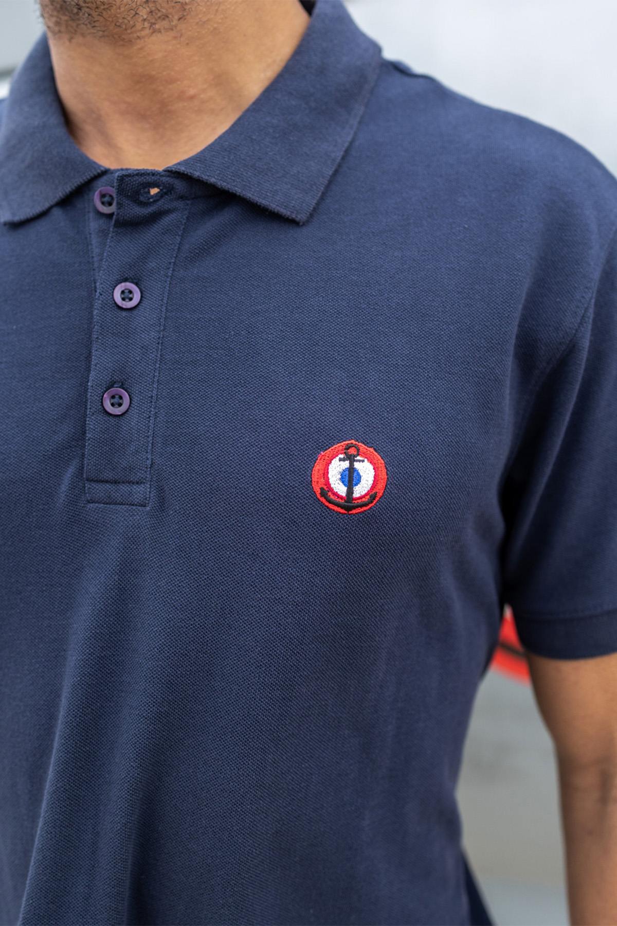 Polo Uomo Marine Nationale AERONEF MN NAVY — vista 2