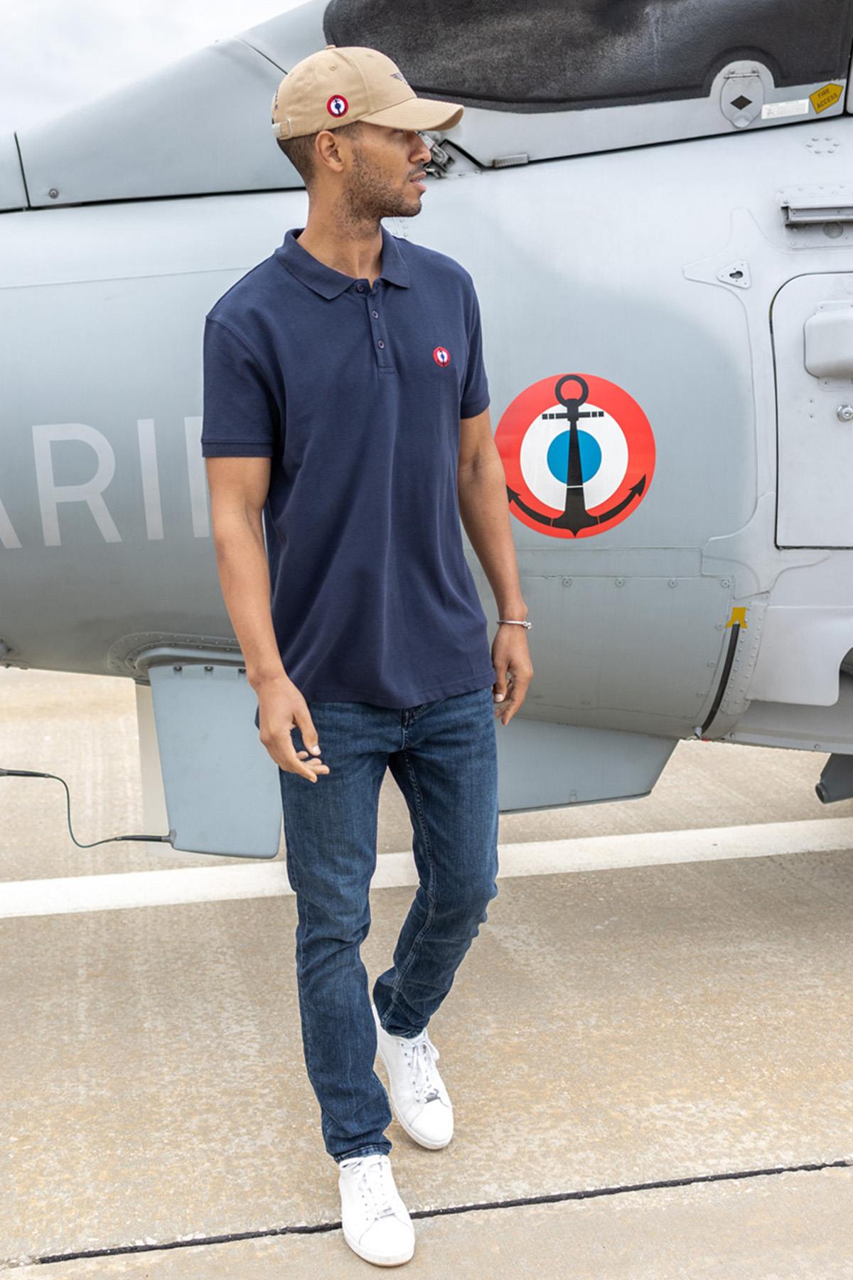 Polo Uomo Marine Nationale AERONEF MN NAVY — vista 1