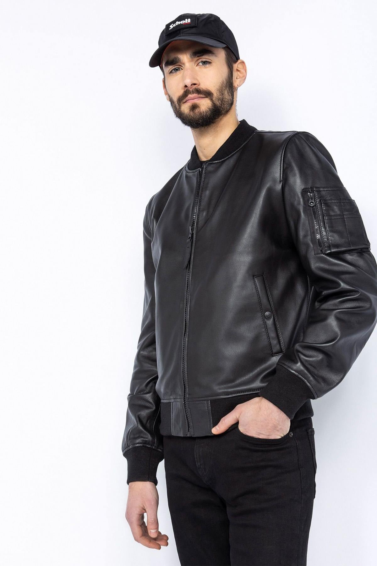 Chaqueta Hombre Schott LCQUEENS BLACK — vista 2