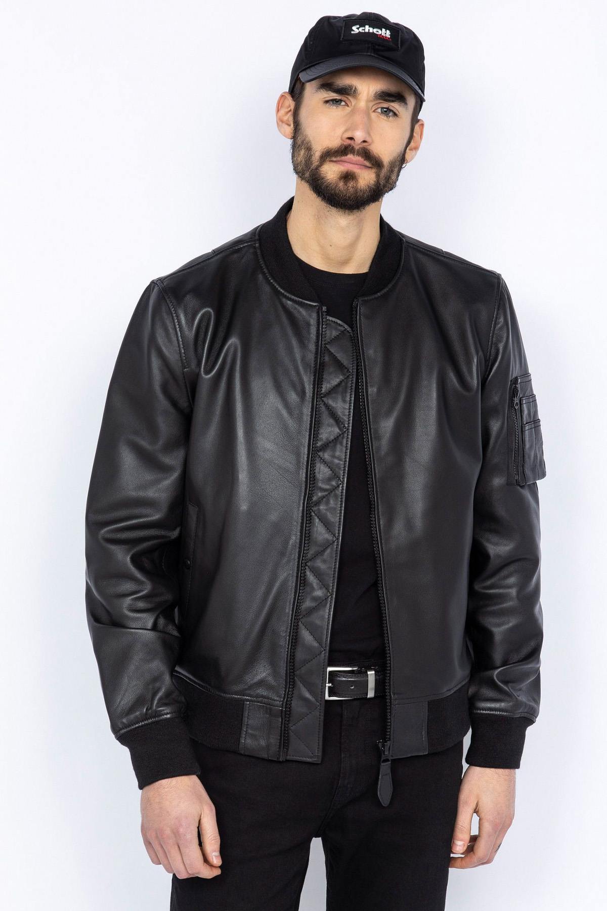 Chaqueta Hombre Schott LCQUEENS BLACK — vista 1