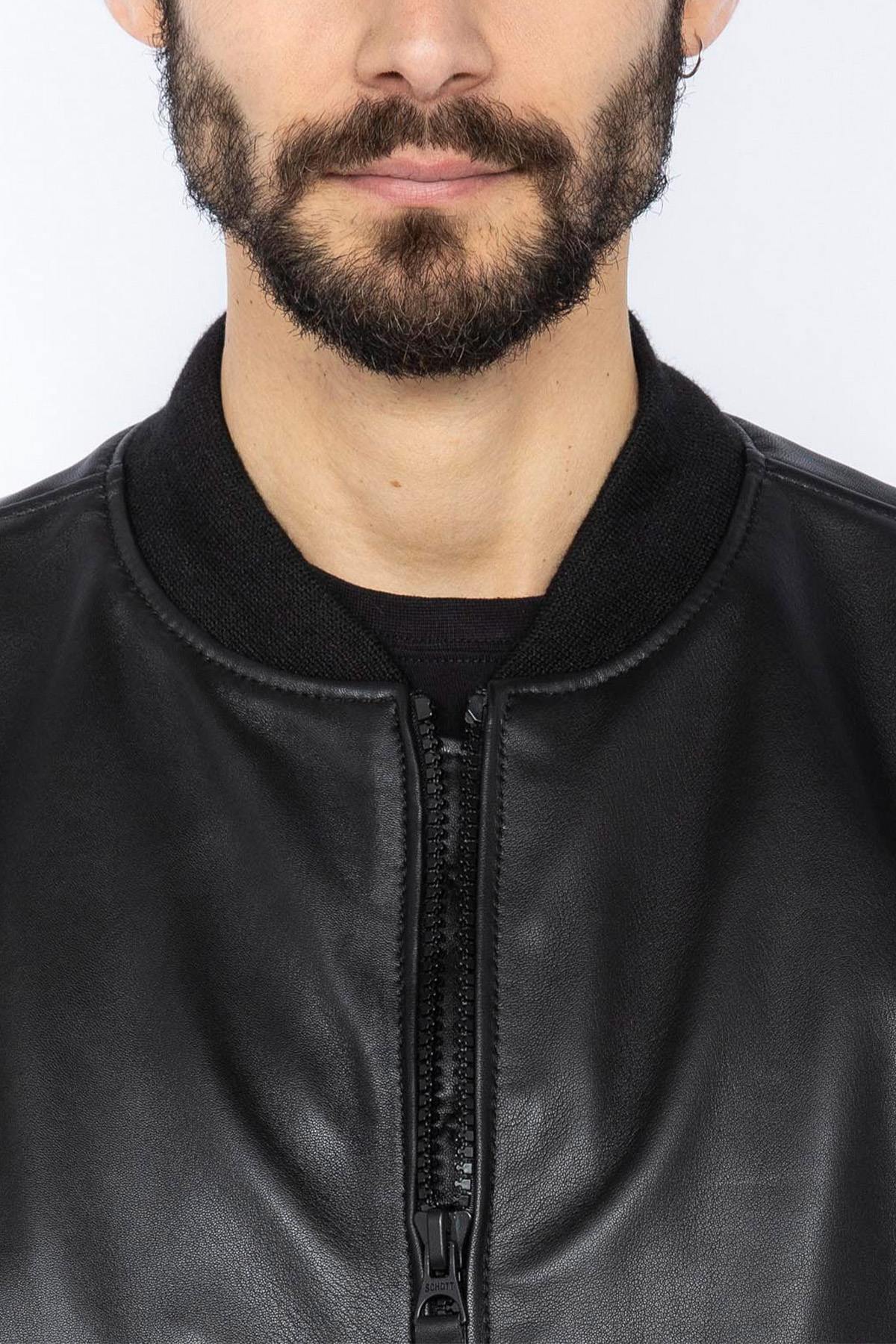 Chaqueta Hombre Schott LCQUEENS BLACK — vista 4