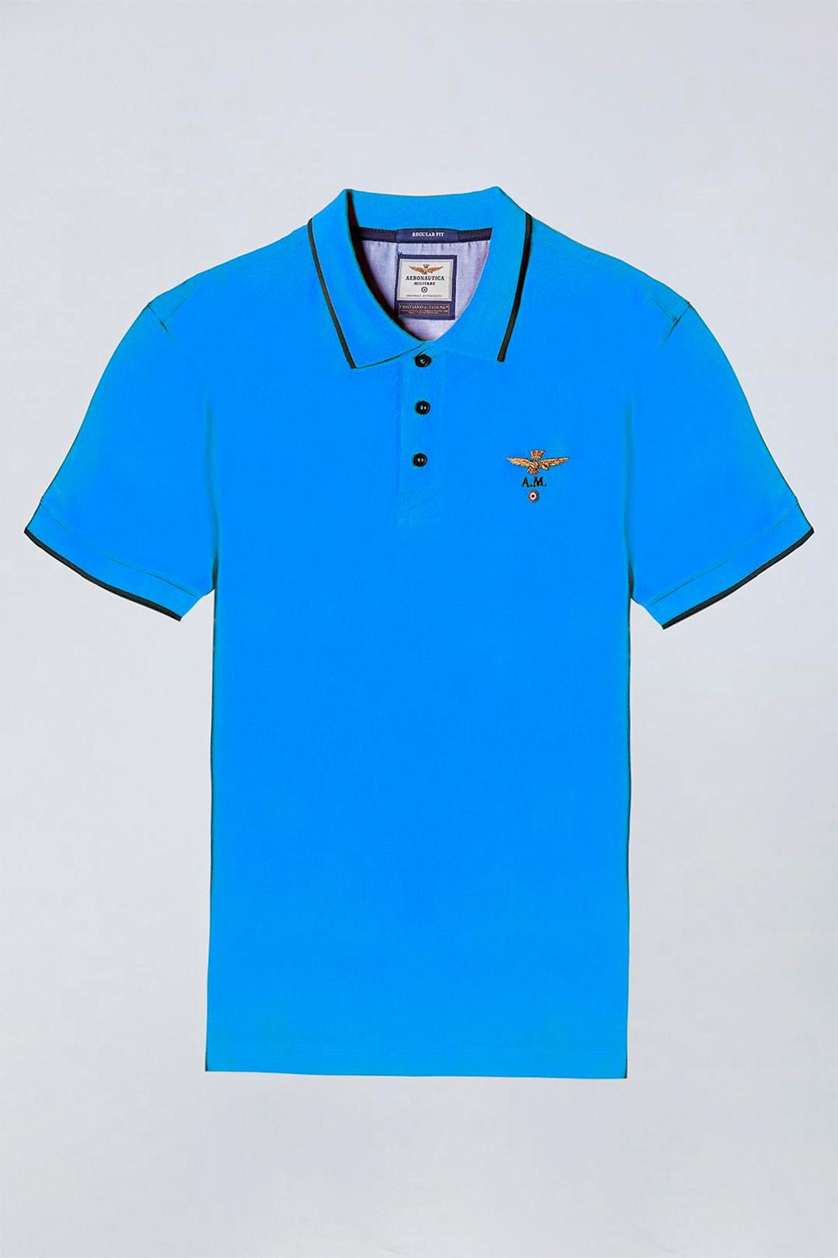 Herren Polo Aeronautica Militare PO1308P82 21307 MEDIUM BLUE — Ansicht 4