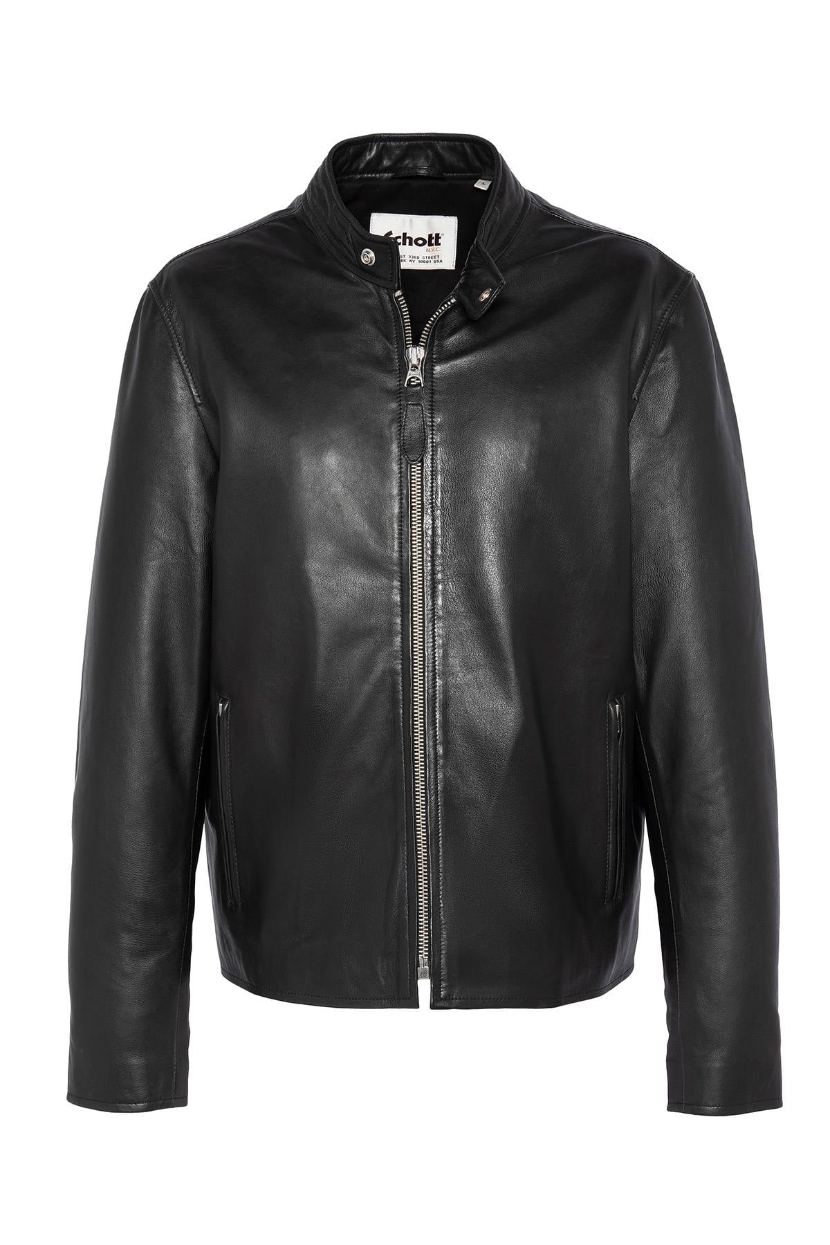 Chaqueta Hombre Schott LCMOTORLAMB BLACK — vista 6