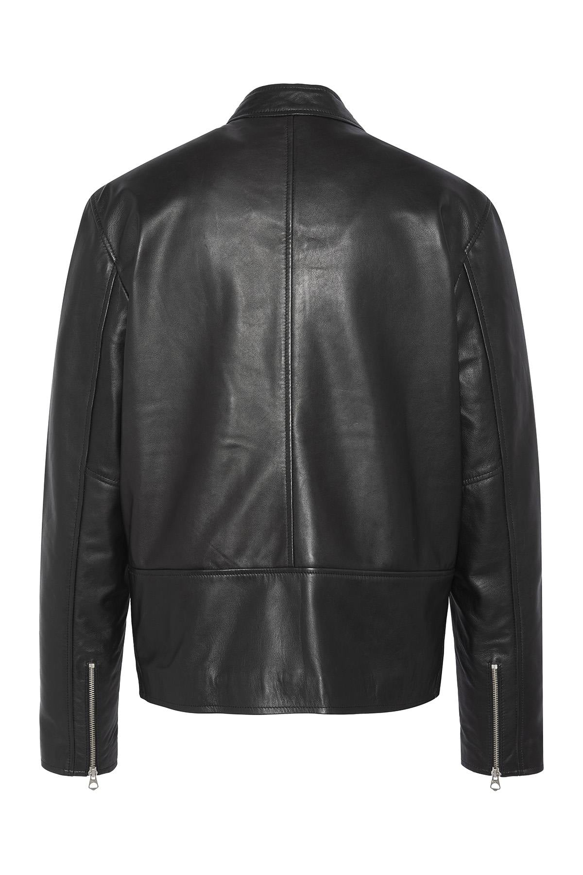 Chaqueta Hombre Schott LCMOTORLAMB BLACK — vista 7