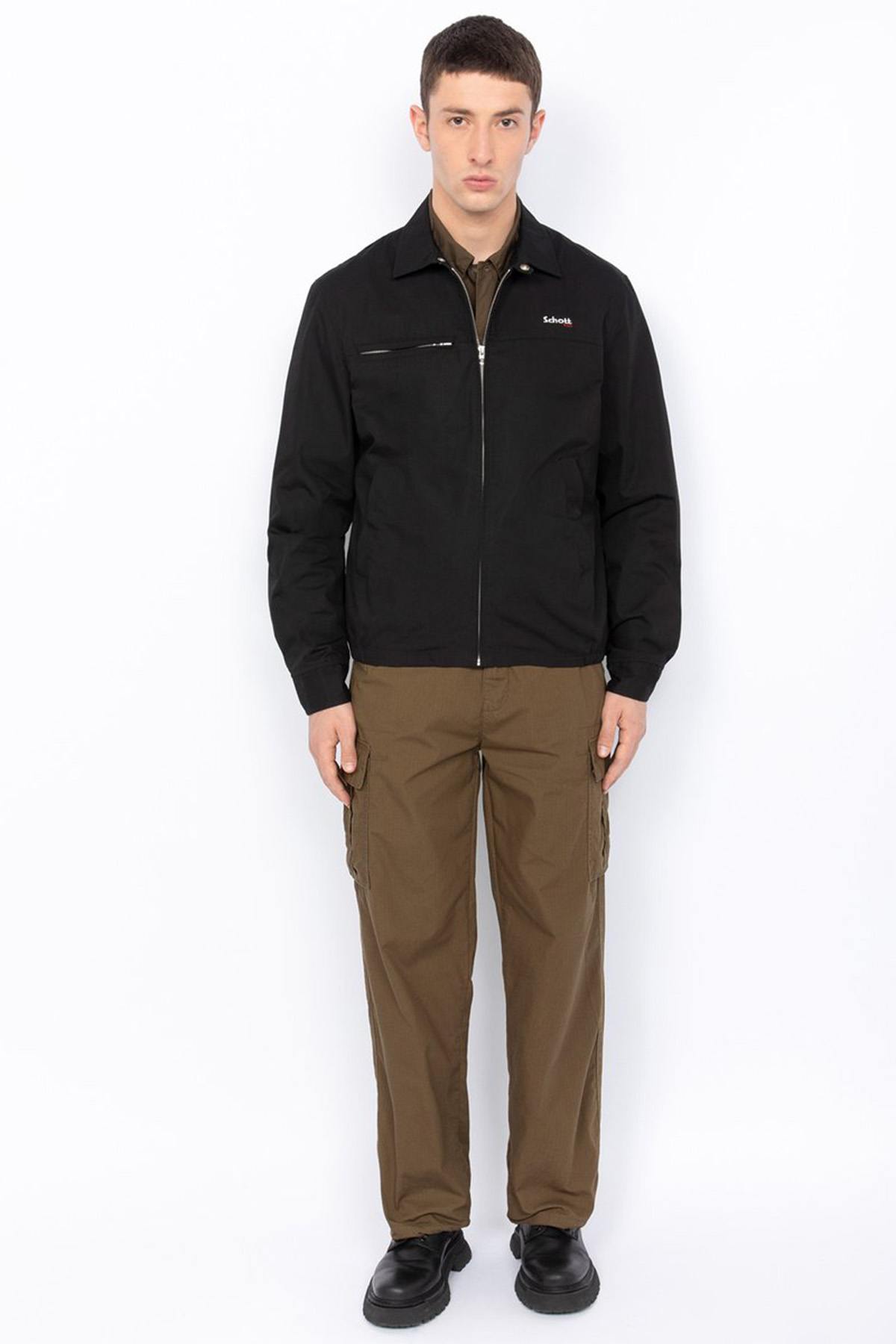 Chaqueta Hombre Schott CADAMS BLACK — vista 5