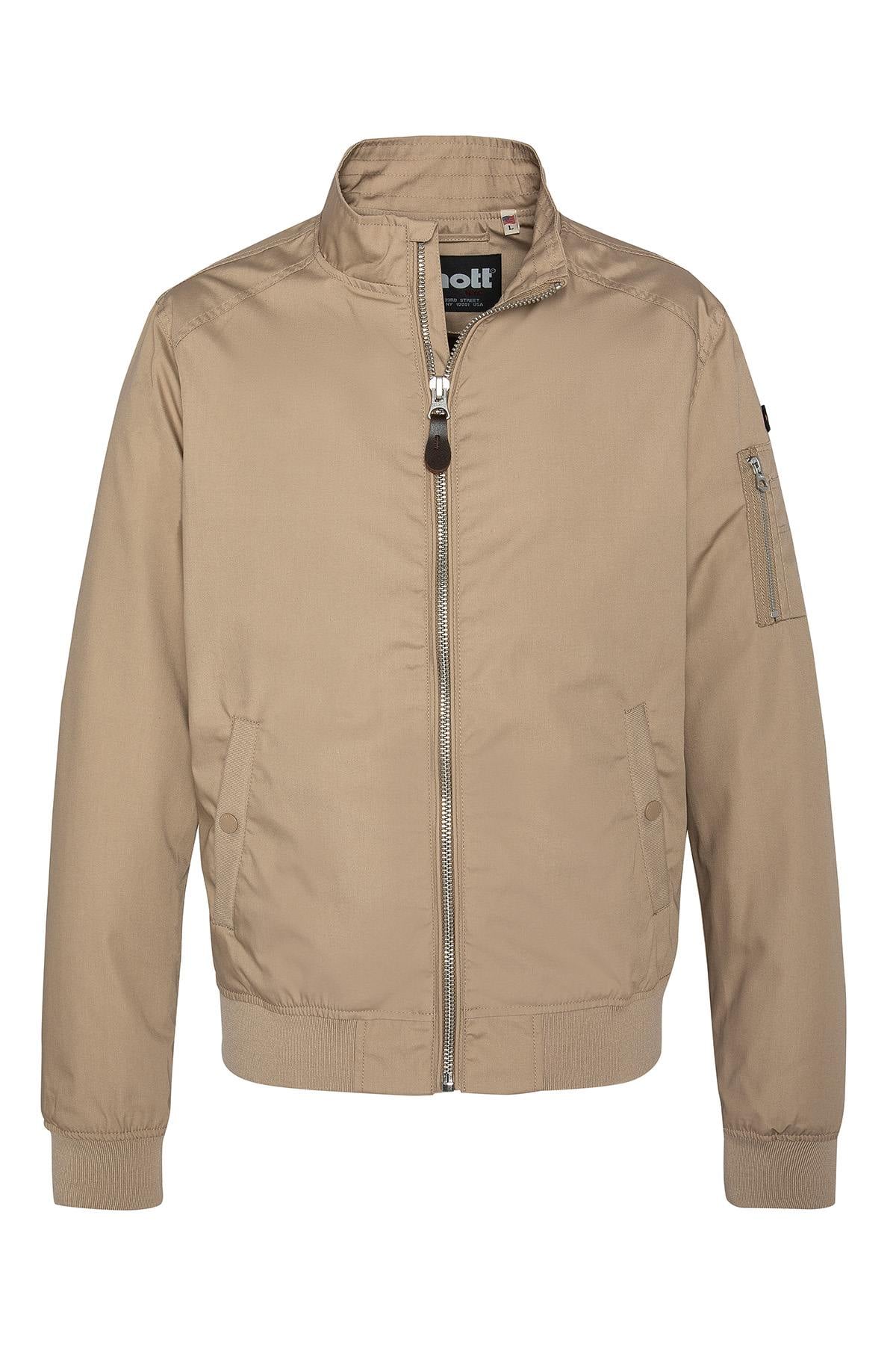 Chaqueta Hombre Schott KENNY LT.BEIGE — vista 4
