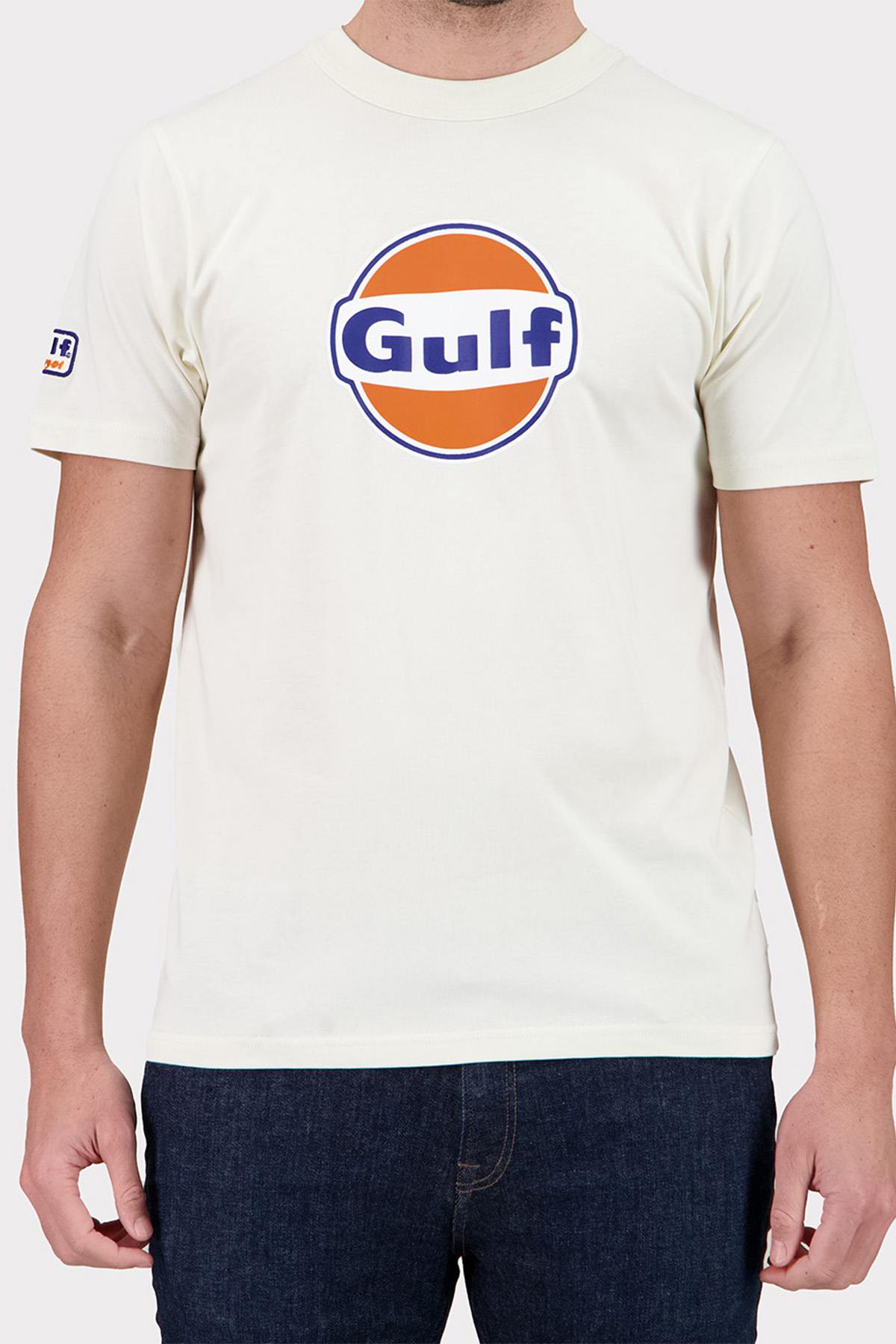 T-shirt Uomo Gulf TEE SHIRT TSM05-003 ECRU — vista 2