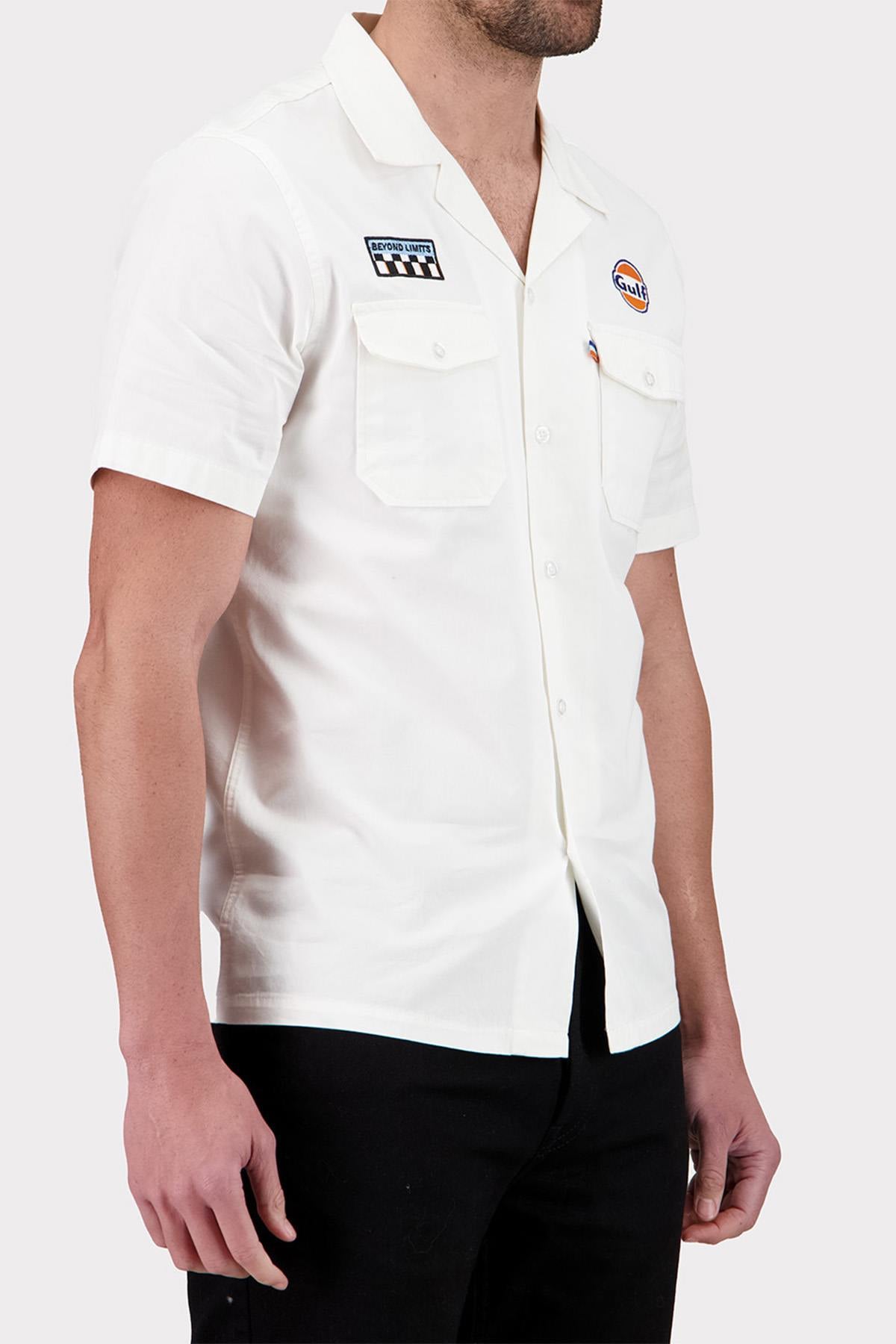Camisa Hombre Gulf CHEMISE SHM04-003 ECRU — vista 5