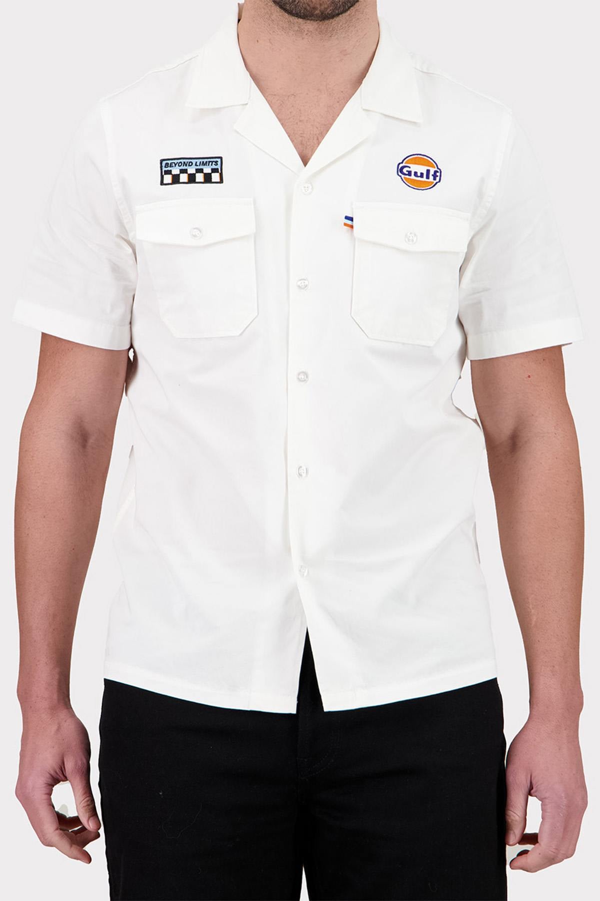 Camisa Hombre Gulf CHEMISE SHM04-003 ECRU — vista 3
