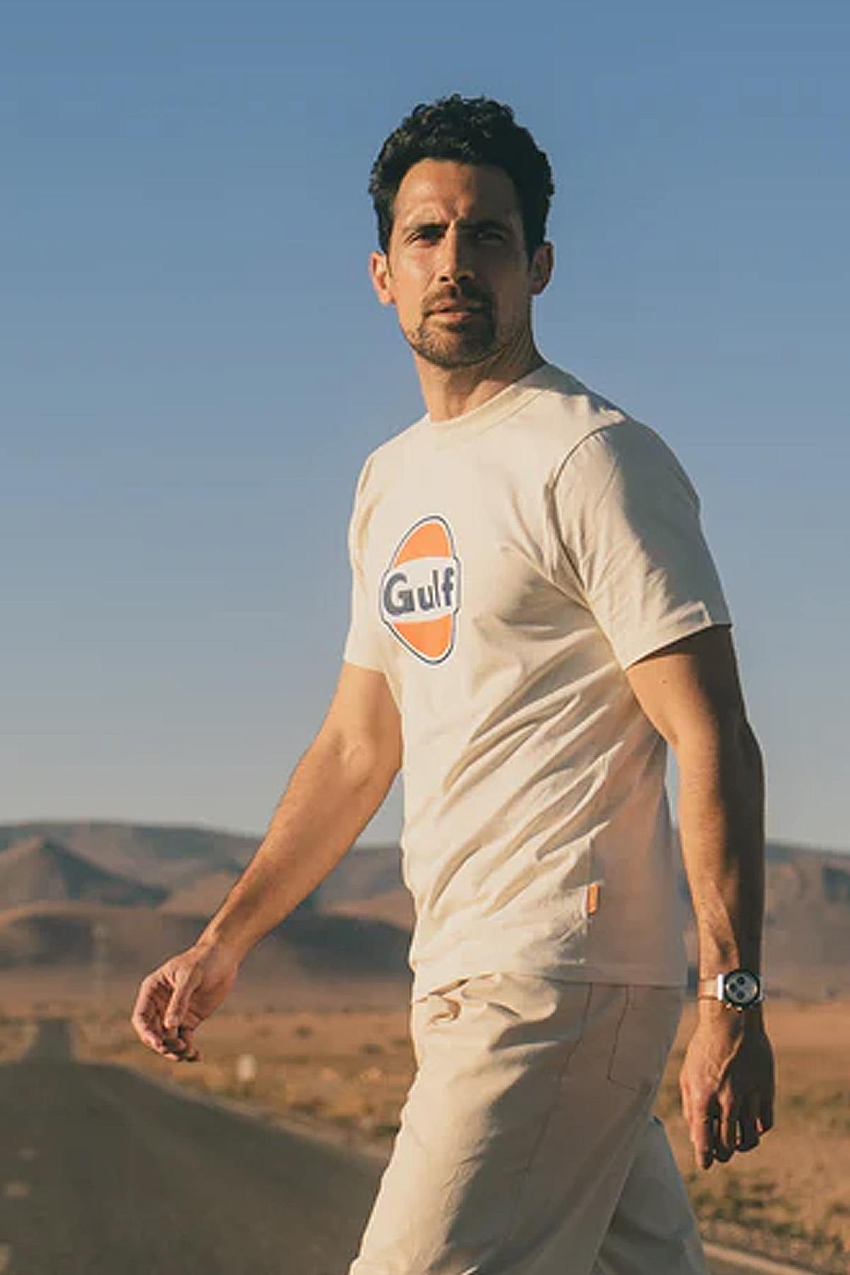 T-shirt Uomo Gulf TEE SHIRT TSM05-003 ECRU — vista 1