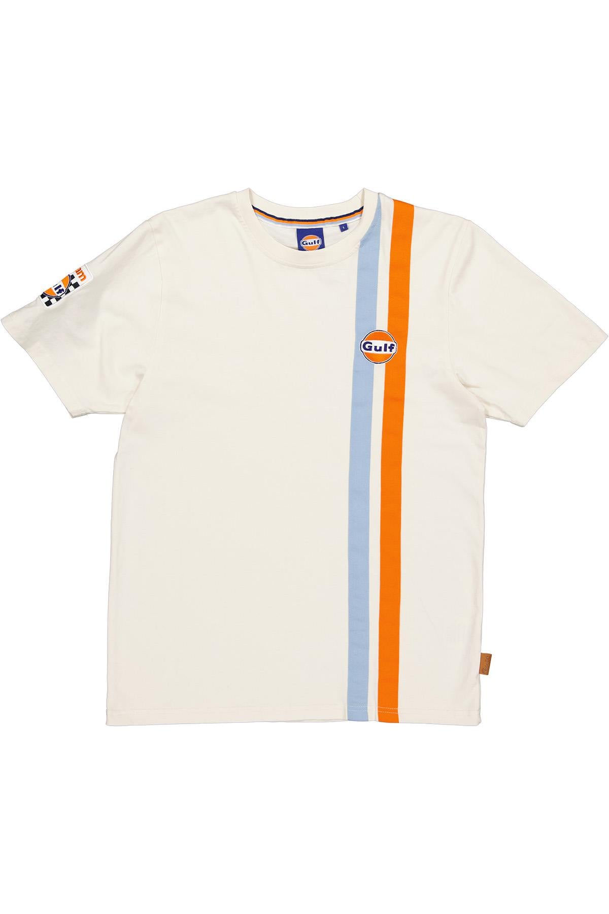 T-shirt Uomo Gulf TEE SHIRT TSM03-003 ECRU — vista 5