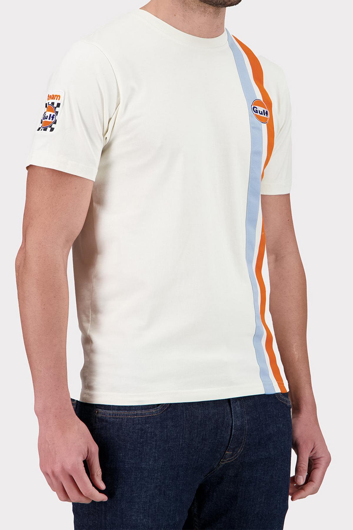T-shirt Uomo Gulf TEE SHIRT TSM03-003 ECRU — vista 4