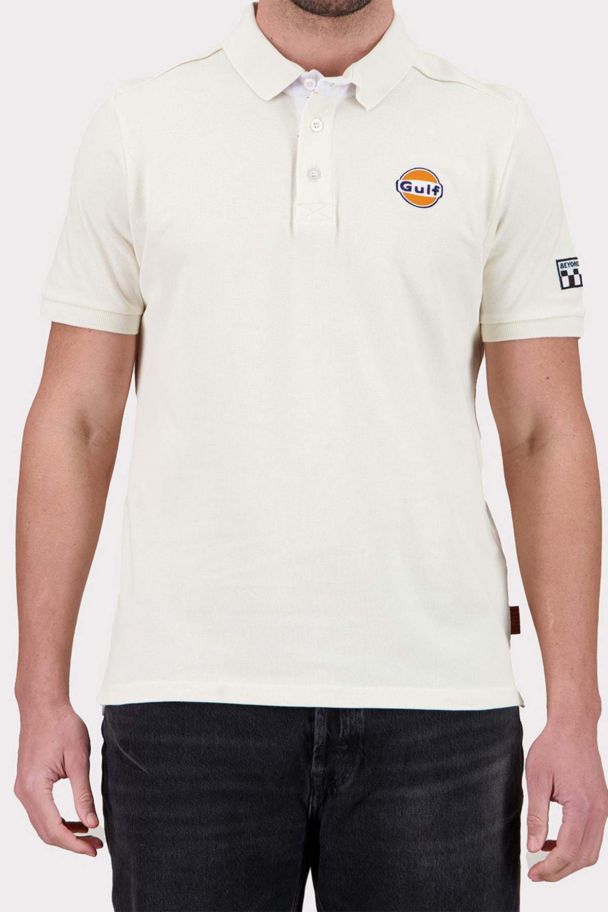 Herren Polo Gulf POLO POM03-003 ECRU — Ansicht 3