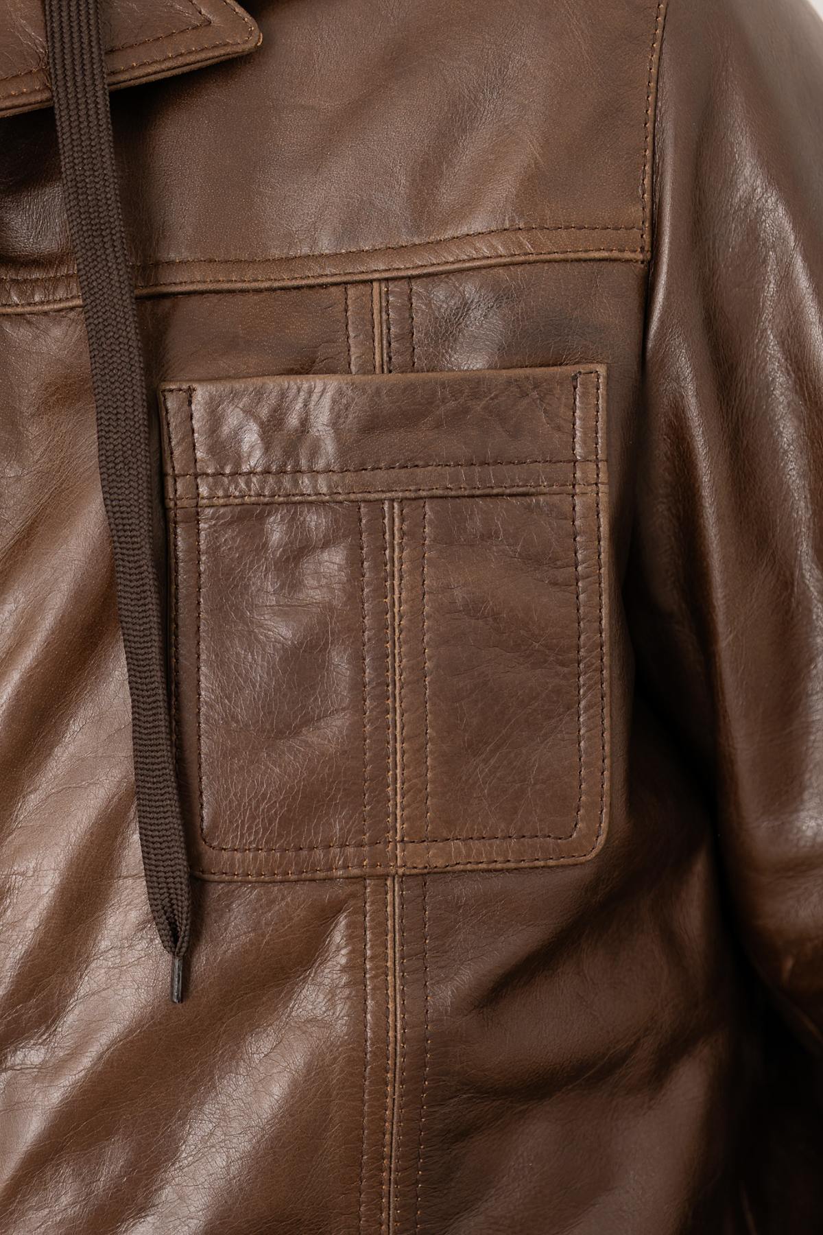 Blouson Homme Serge Pariente TAGGART HOOD BUFFLE MOCCA — vue 5