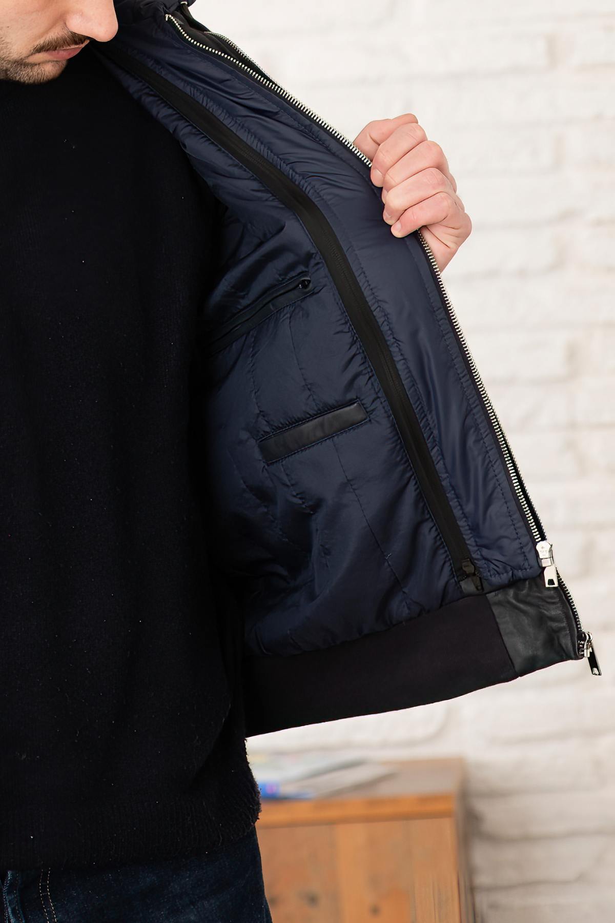 Chaqueta Hombre Serge Pariente AMOS HOOD NAVY — vista 9