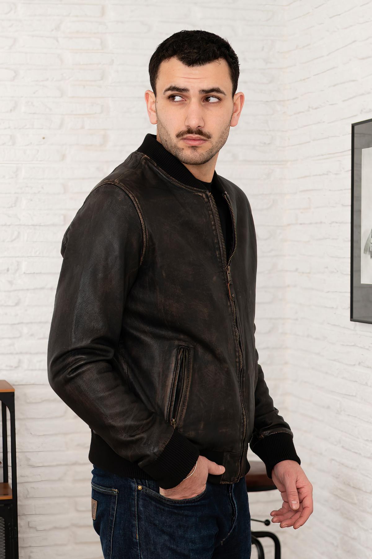 Giacche Uomo Serge Pariente BONBON BEIGE/BLACK — vista 6