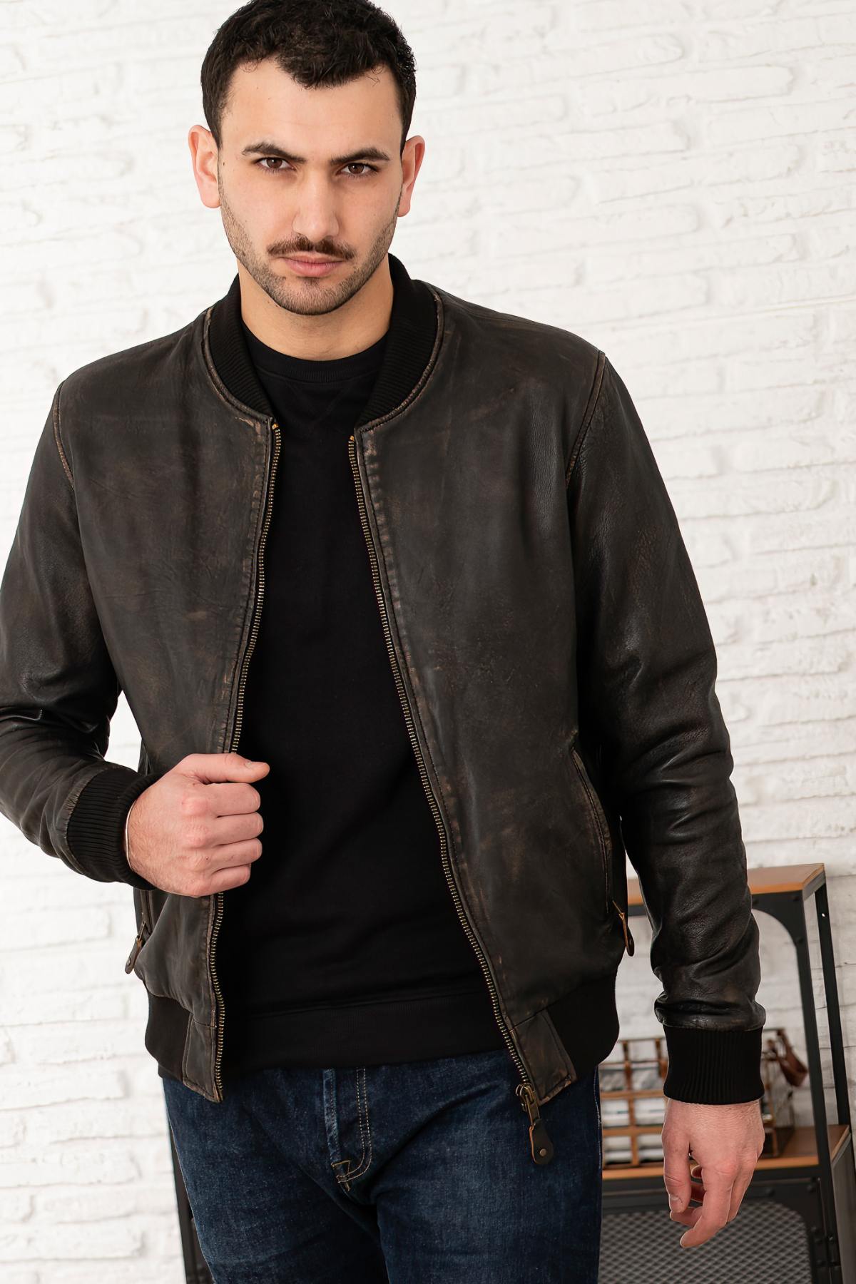 Giacche Uomo Serge Pariente BONBON BEIGE/BLACK — vista 2