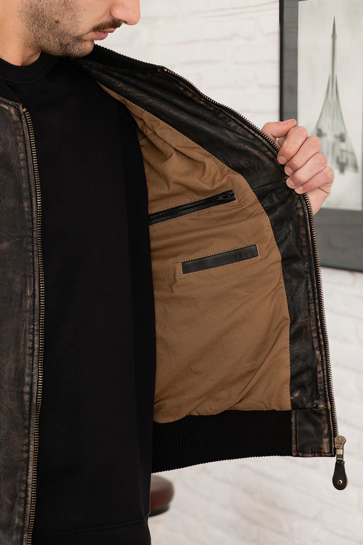 Giacche Uomo Serge Pariente BONBON BEIGE/BLACK — vista 7