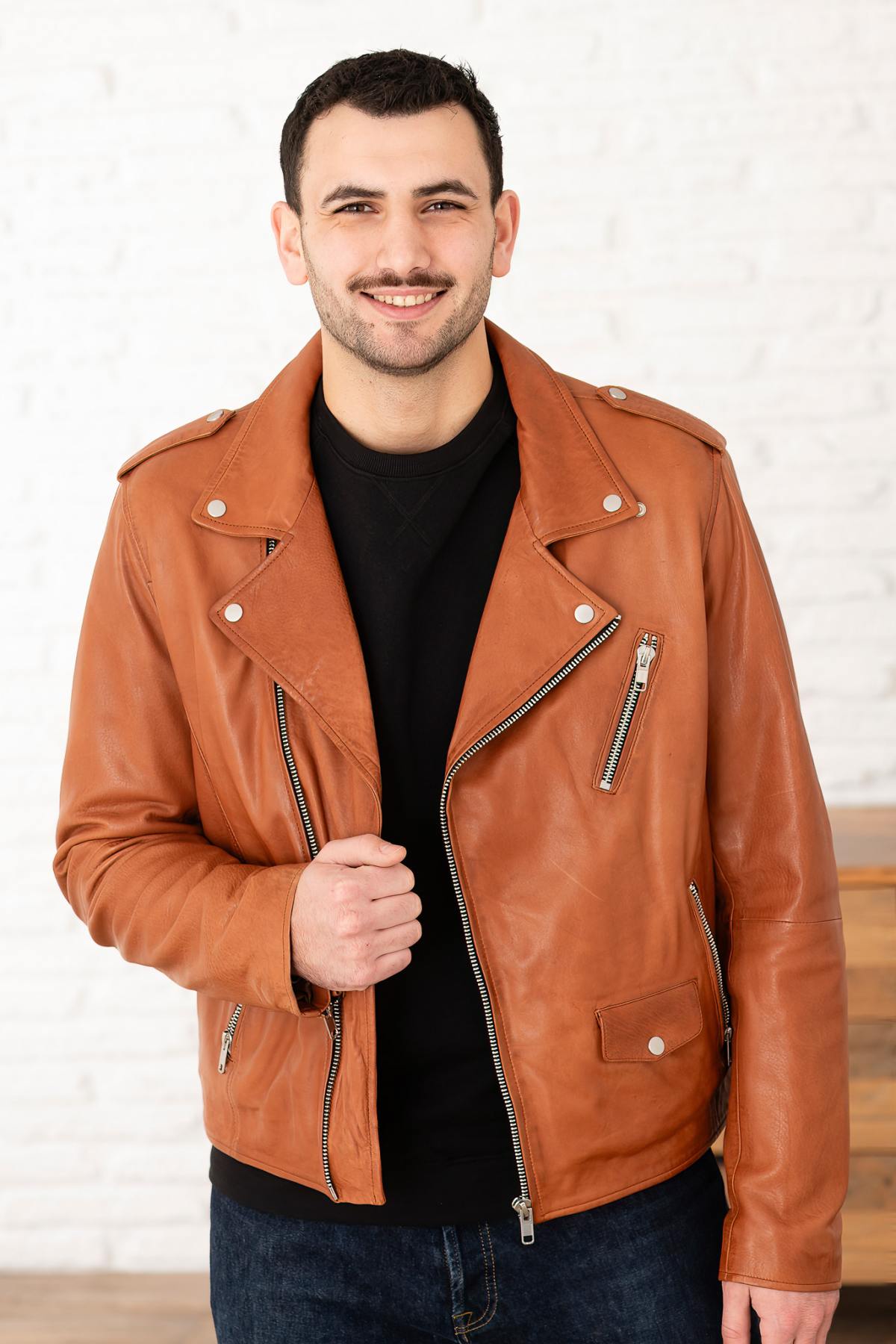 Herren Jacke Serge Pariente ROCKY 2 GINGER — Ansicht 7