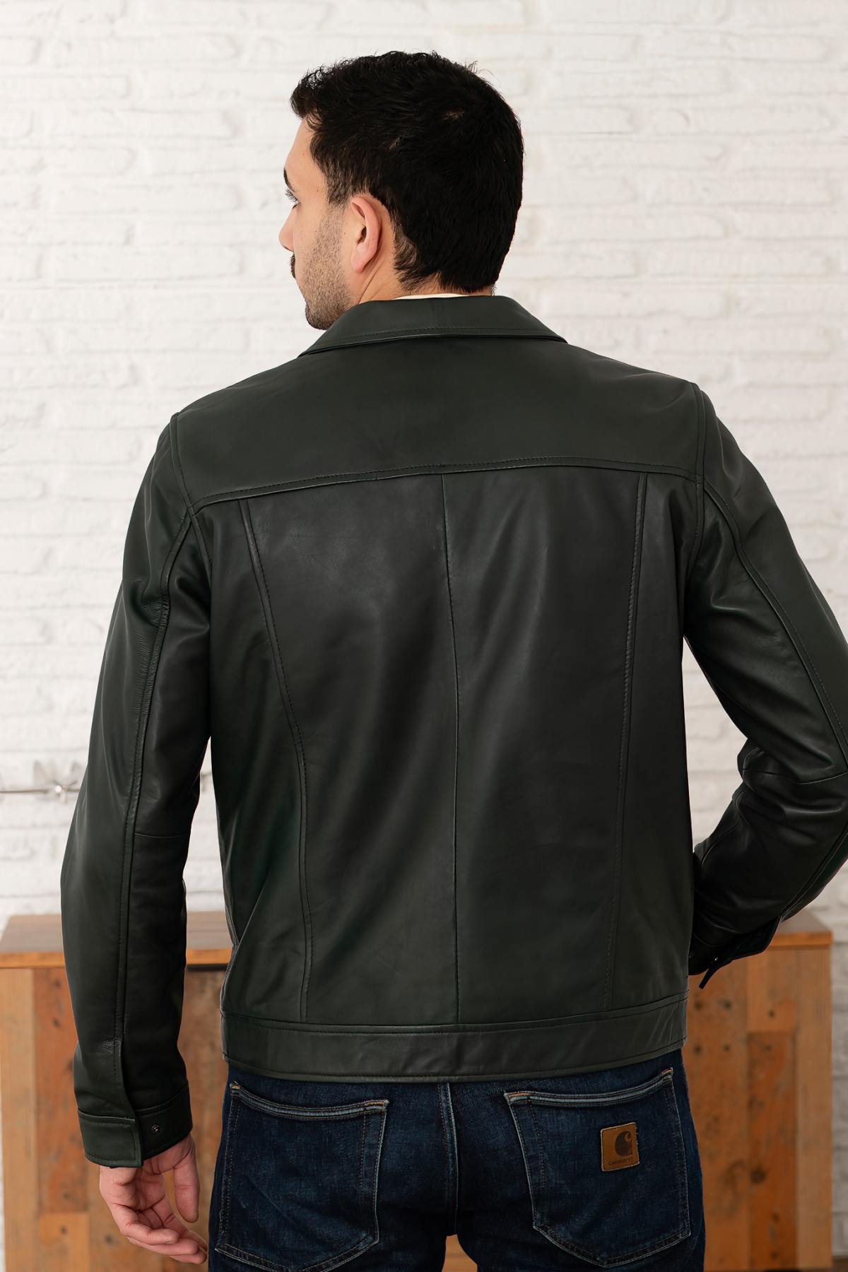 Giacche Uomo Serge Pariente TYSON 2 D.GREEN — vista 4