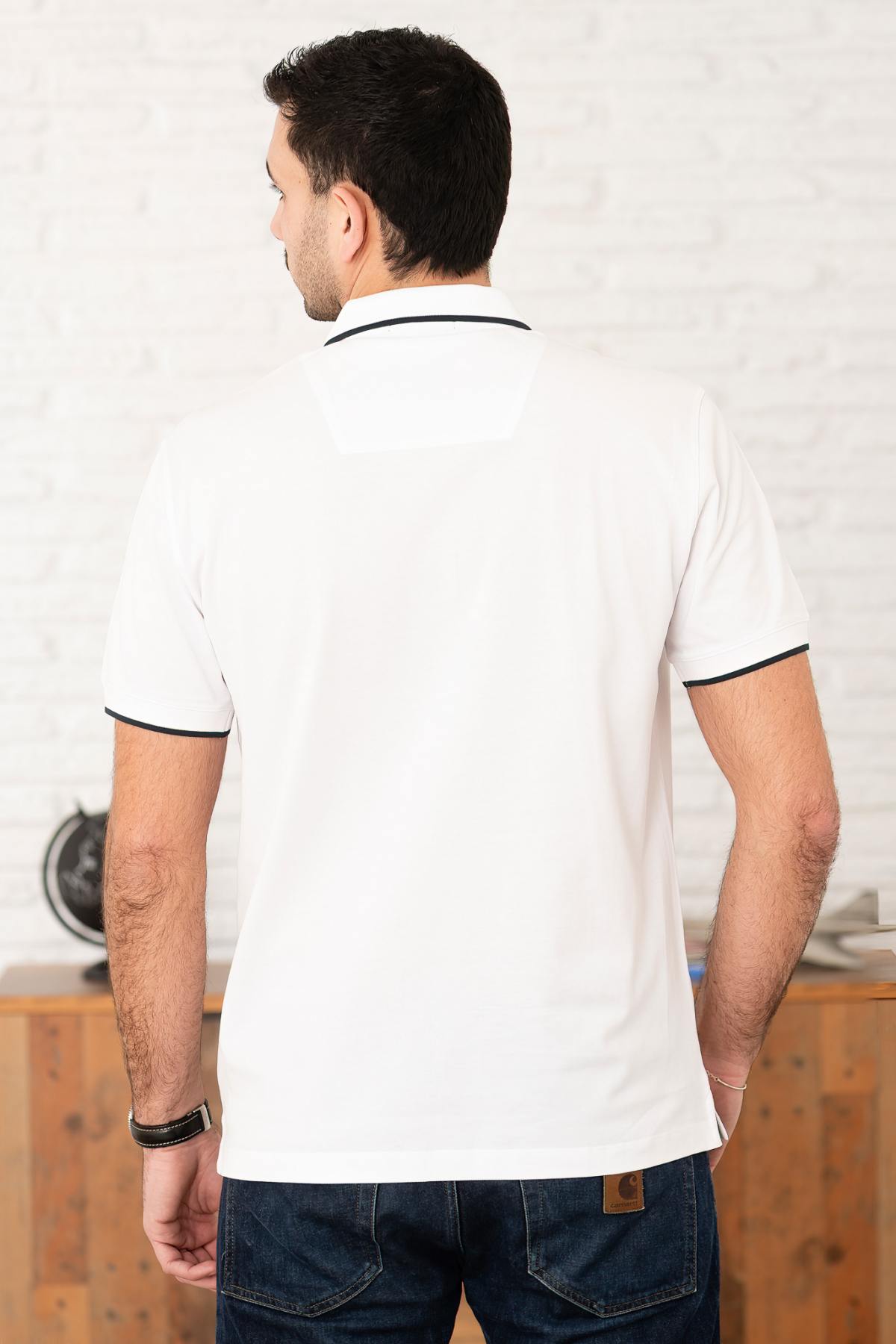 Herren Polo Aeronautica Militare PO1308P82 73062 OFF WHITE — Ansicht 5