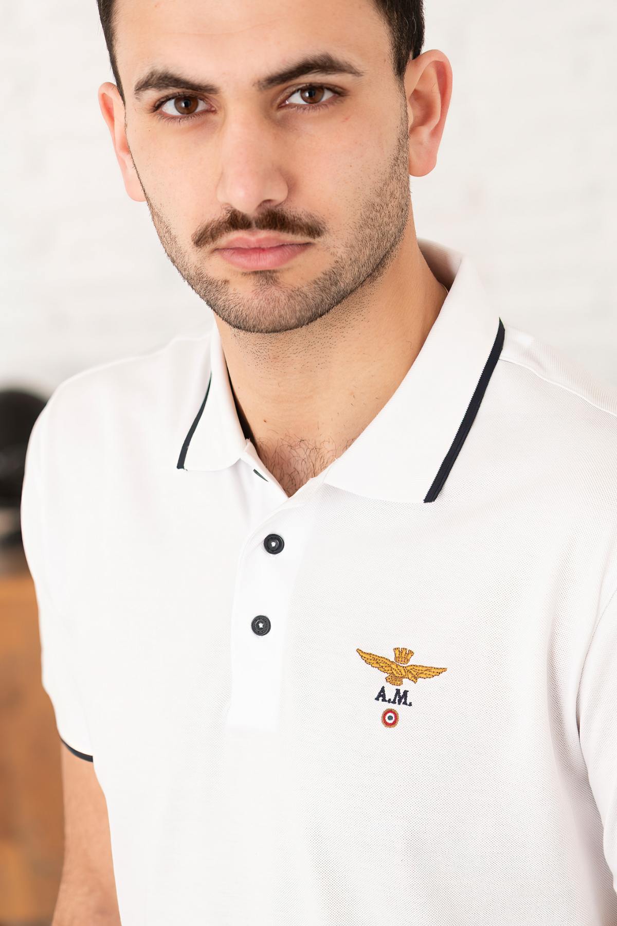 Herren Polo Aeronautica Militare PO1308P82 73062 OFF WHITE — Ansicht 6