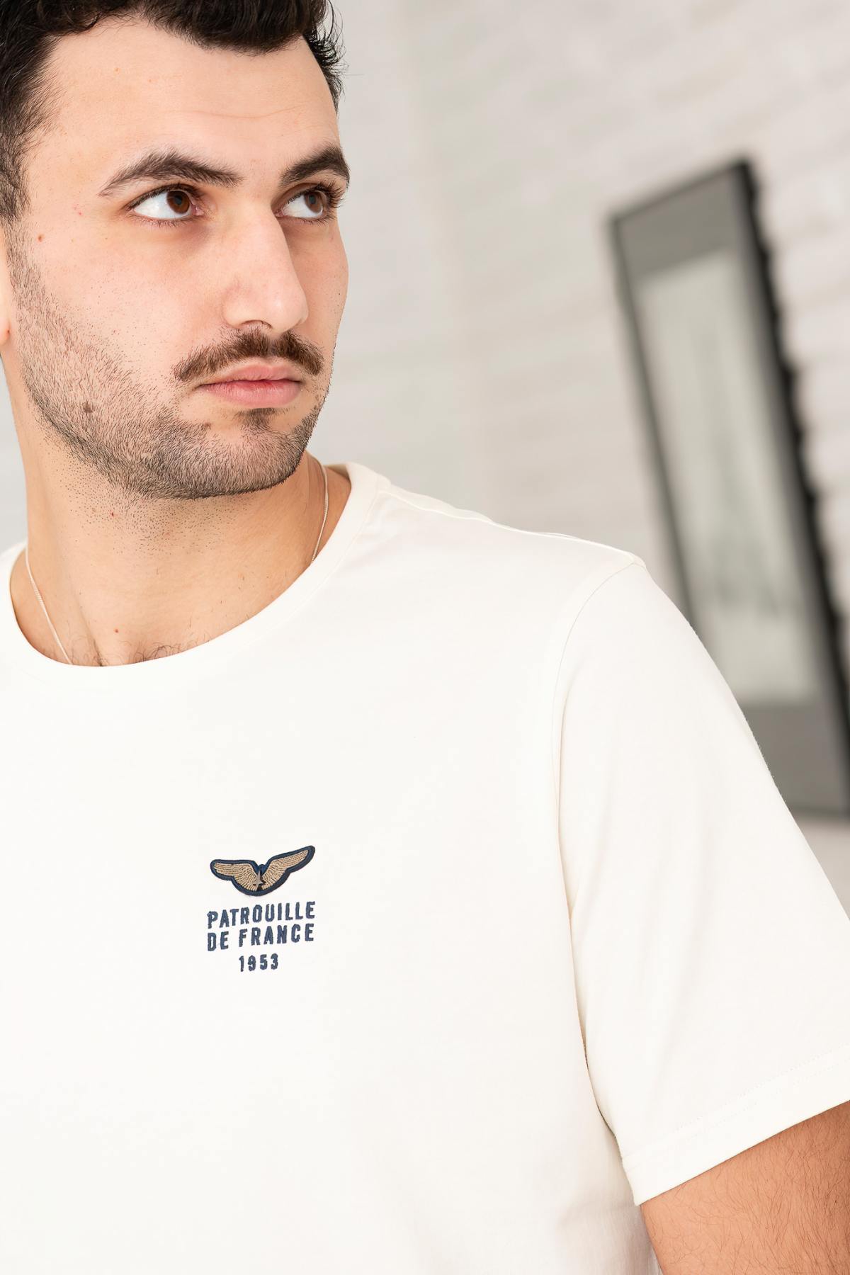 T-shirt Uomo Patrouille De France WING OLYH OPTIC WHITE — vista 5