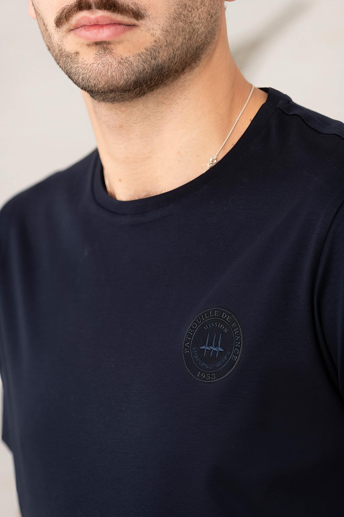 Tee Shirt Homme Patrouille De France TERRA MERCERISE NAVY BLUE — vue 3