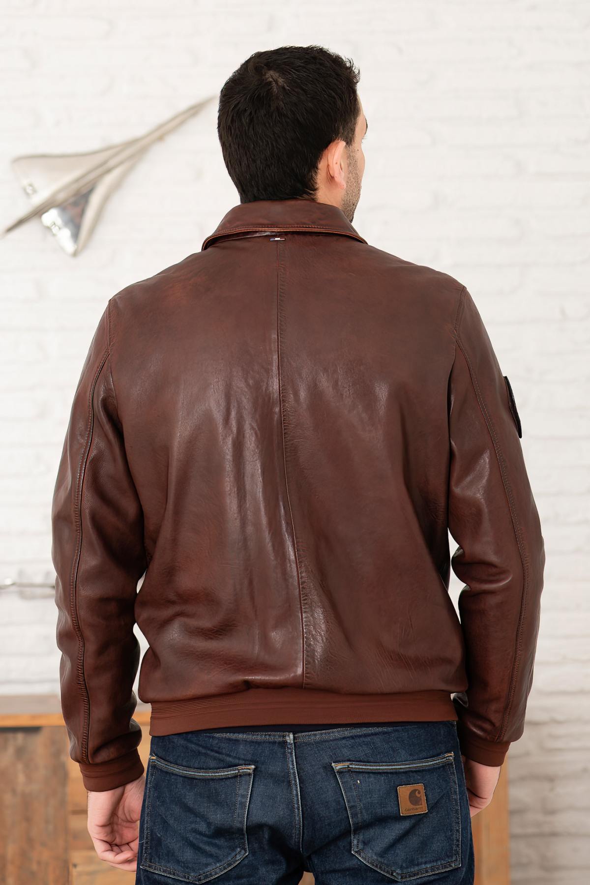 Blouson Homme Patrouille De France FIREFLY EARTH COGNAC — vue 5
