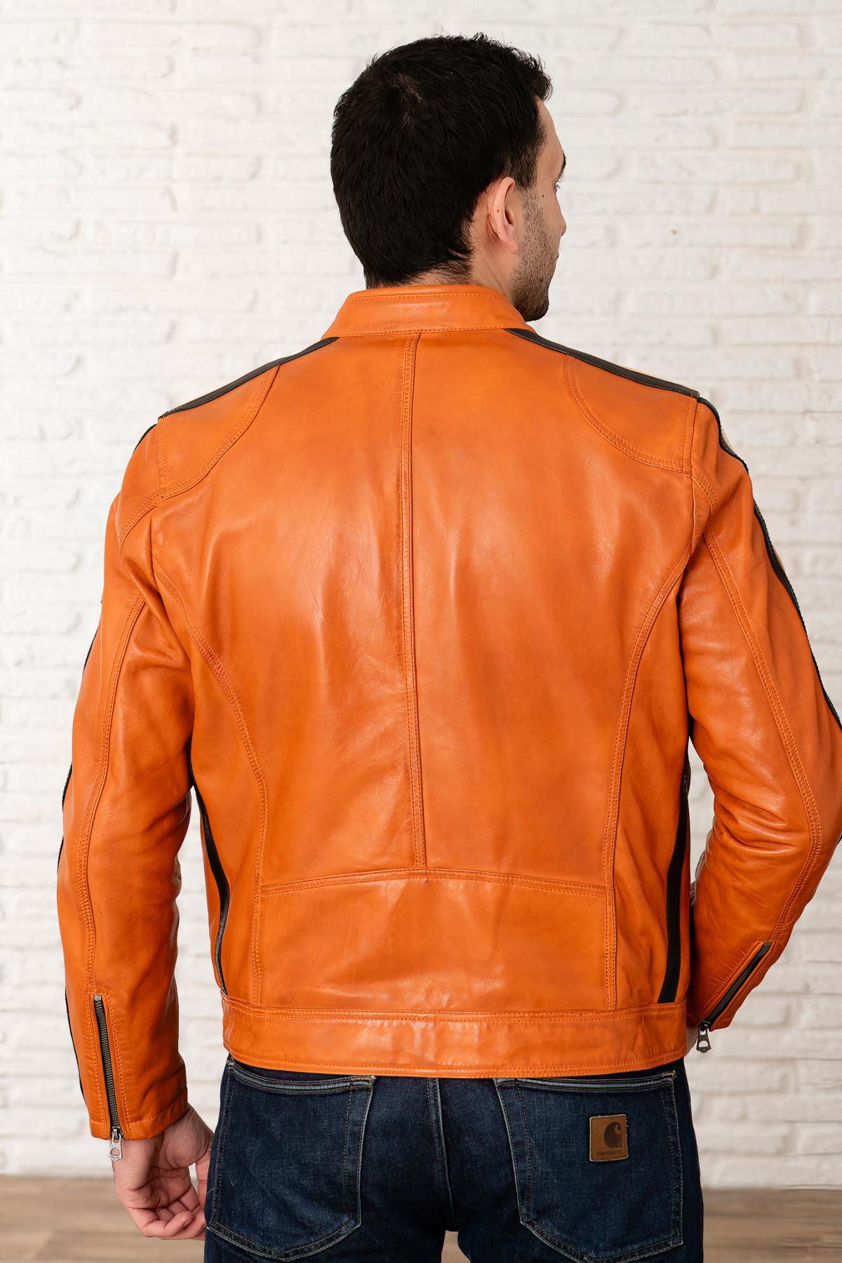 Herren Jacke Daytona SCOTTY SHEEP ATLAS VEG BURNT ORANGE — Ansicht 4