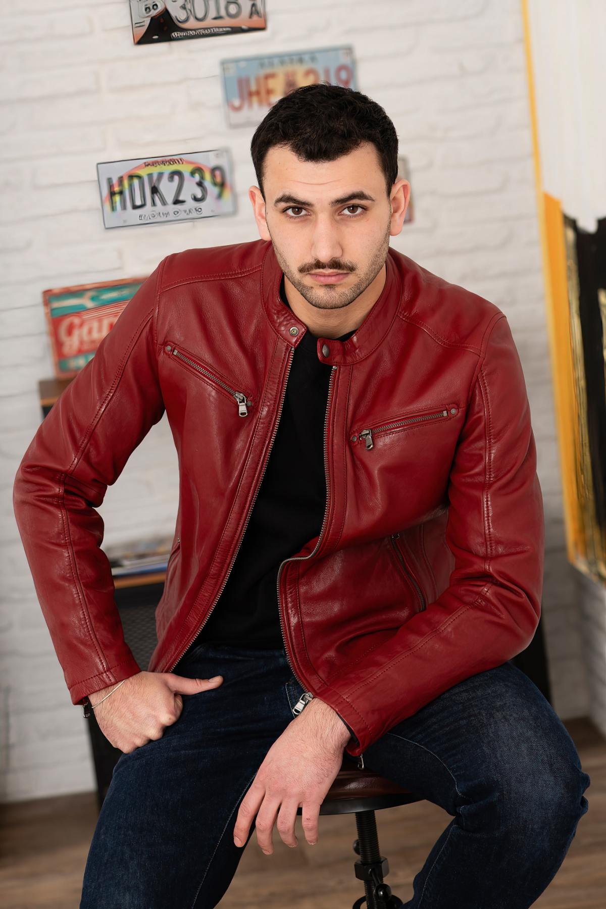 Blouson Homme Daytona GAFINO LAMB VITA RED CHILI — vue 6