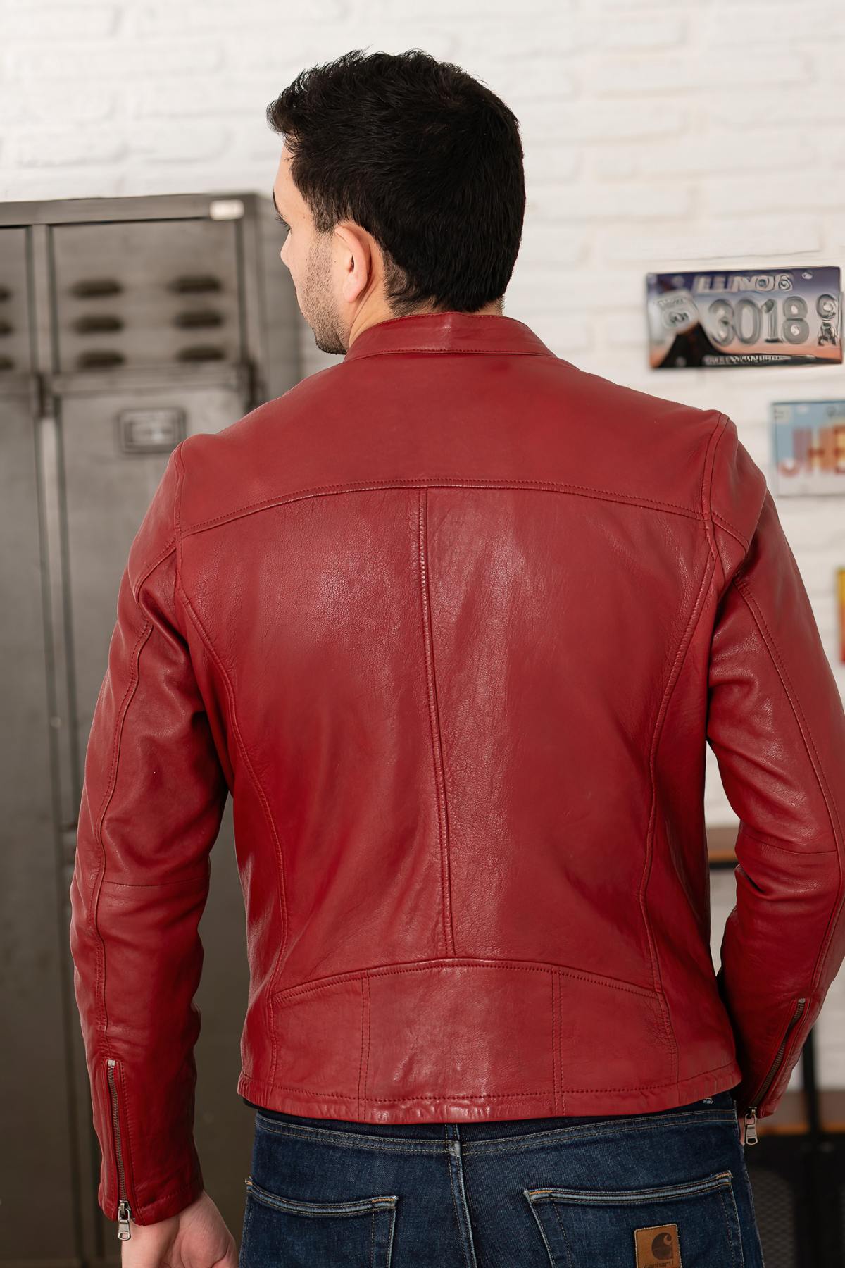 Blouson Homme Daytona GAFINO LAMB VITA RED CHILI — vue 5
