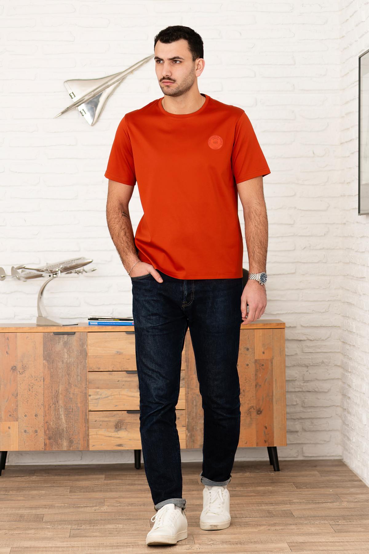 Herren T-shirt Patrouille De France TERRA MERCERISE RUST — Ansicht 3