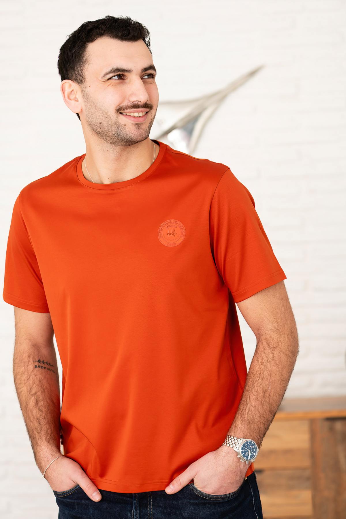 Herren T-shirt Patrouille De France TERRA MERCERISE RUST — Ansicht 1