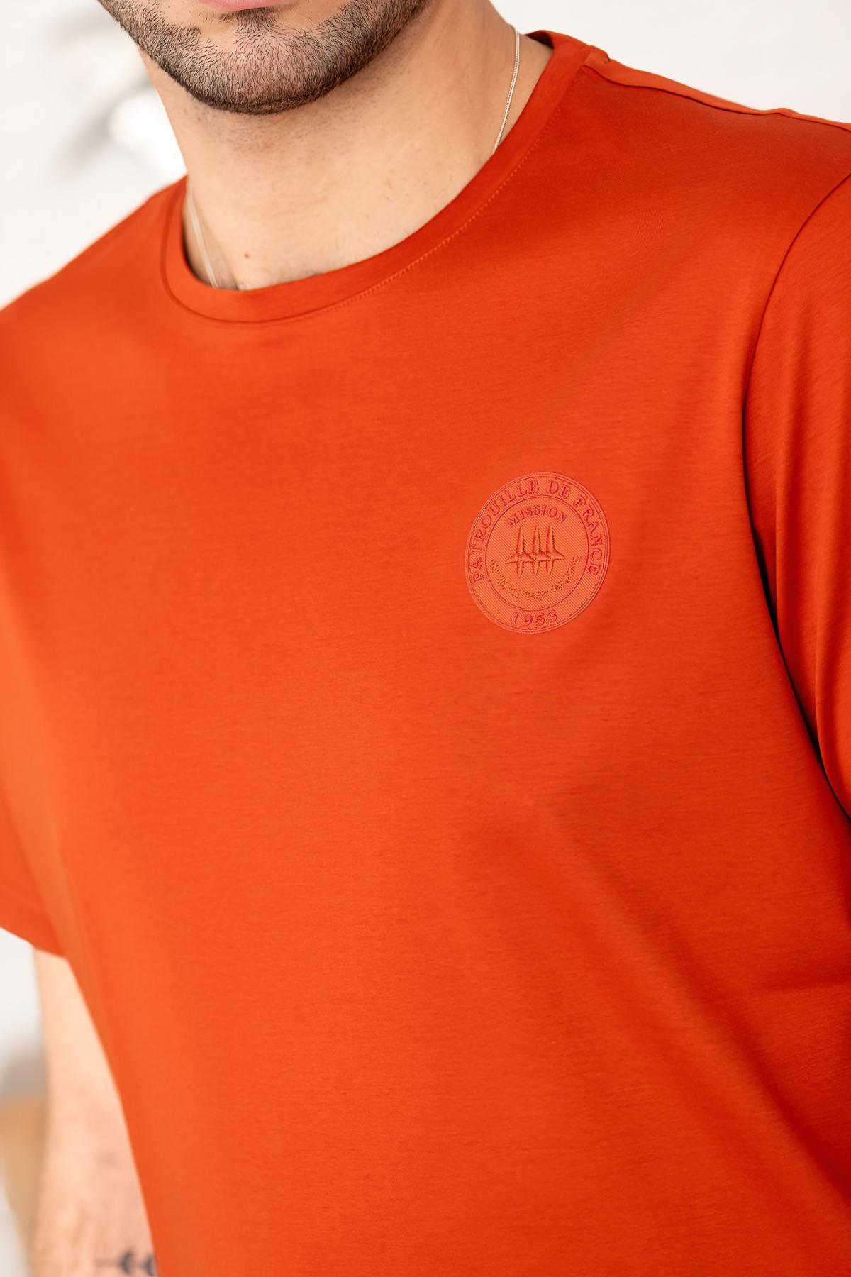Herren T-shirt Patrouille De France TERRA MERCERISE RUST — Ansicht 4