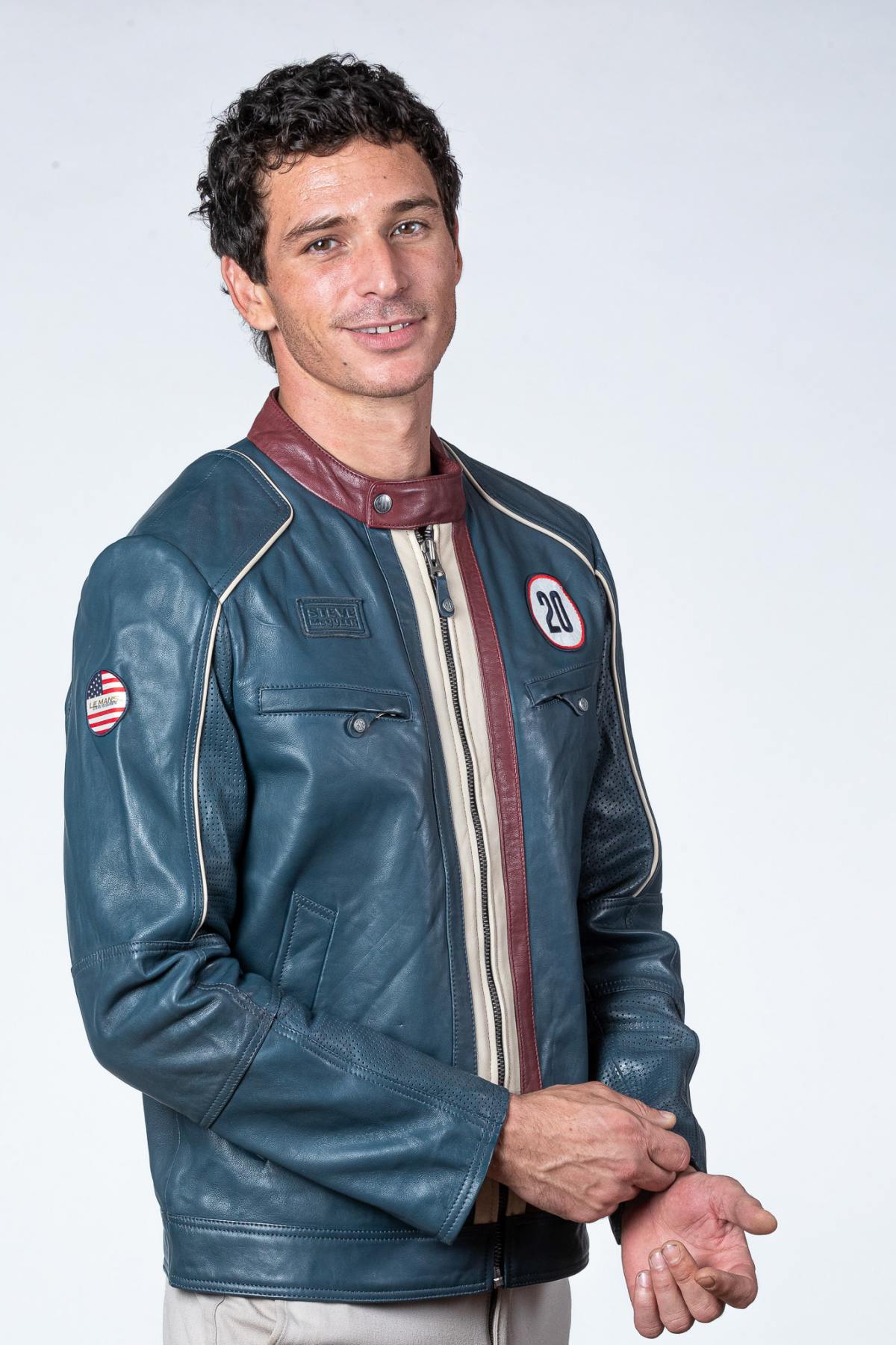 Chaqueta Hombre Steve Mcqueen LIAM ROYAL BLUE — vista 6
