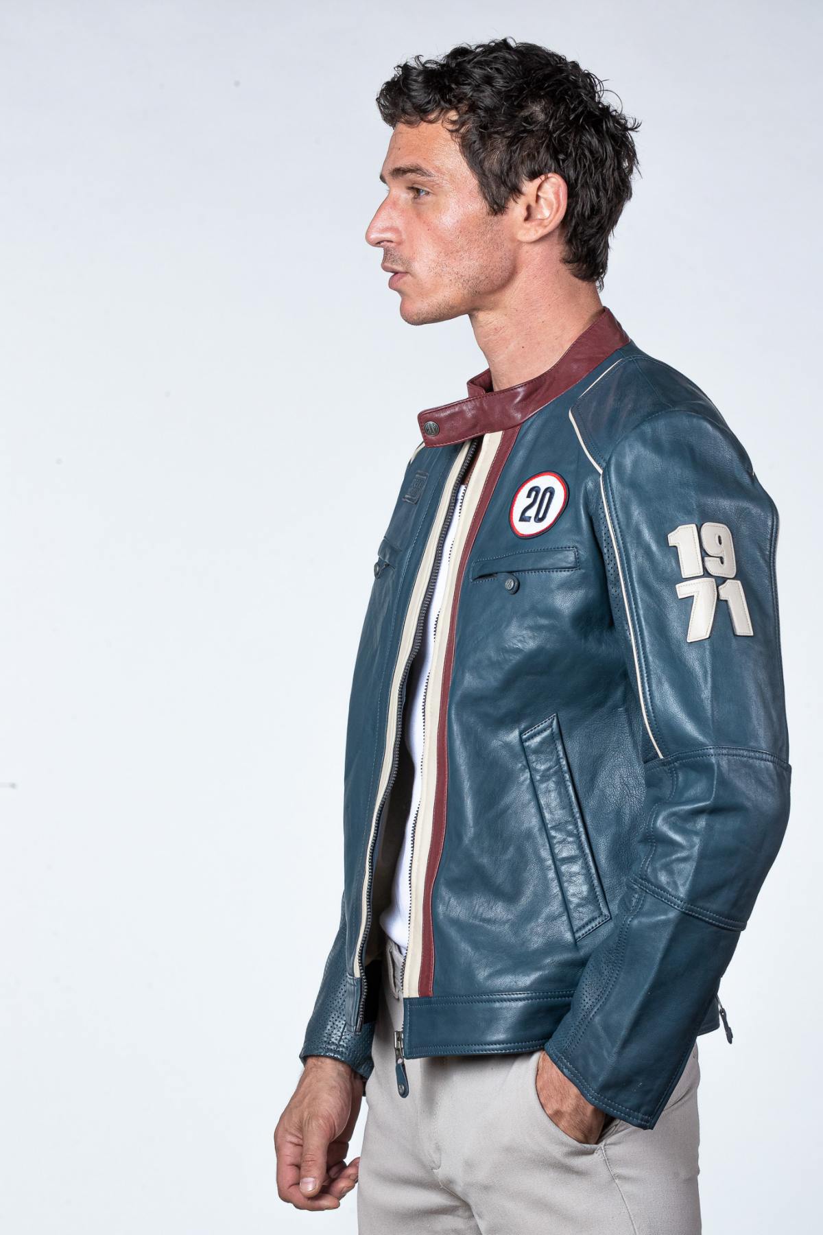 Chaqueta Hombre Steve Mcqueen LIAM ROYAL BLUE — vista 2