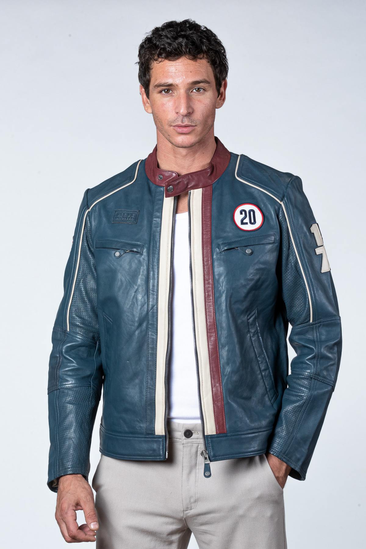 Chaqueta Hombre Steve Mcqueen LIAM ROYAL BLUE — vista 5