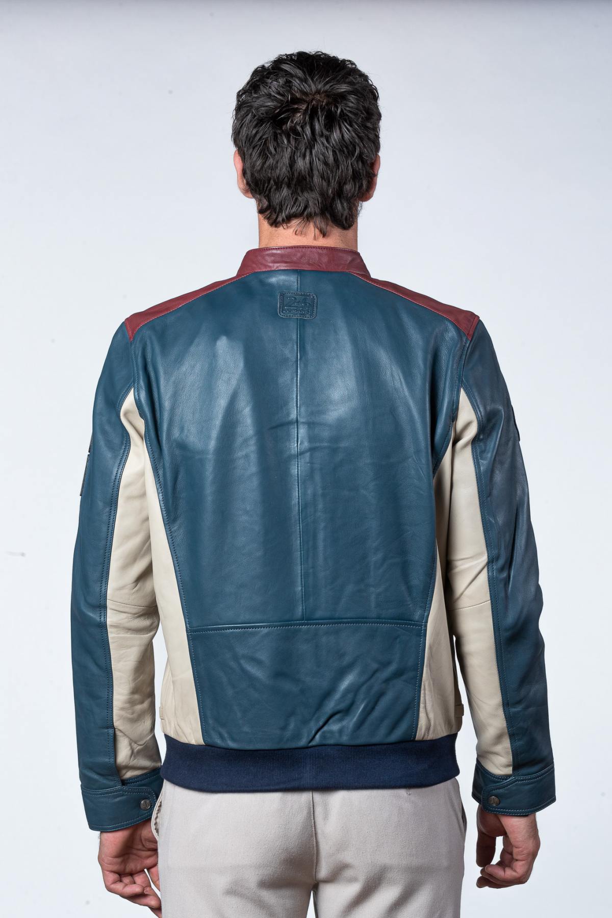 Chaqueta Hombre Steve Mcqueen TITUS ROYAL BLUE — vista 3