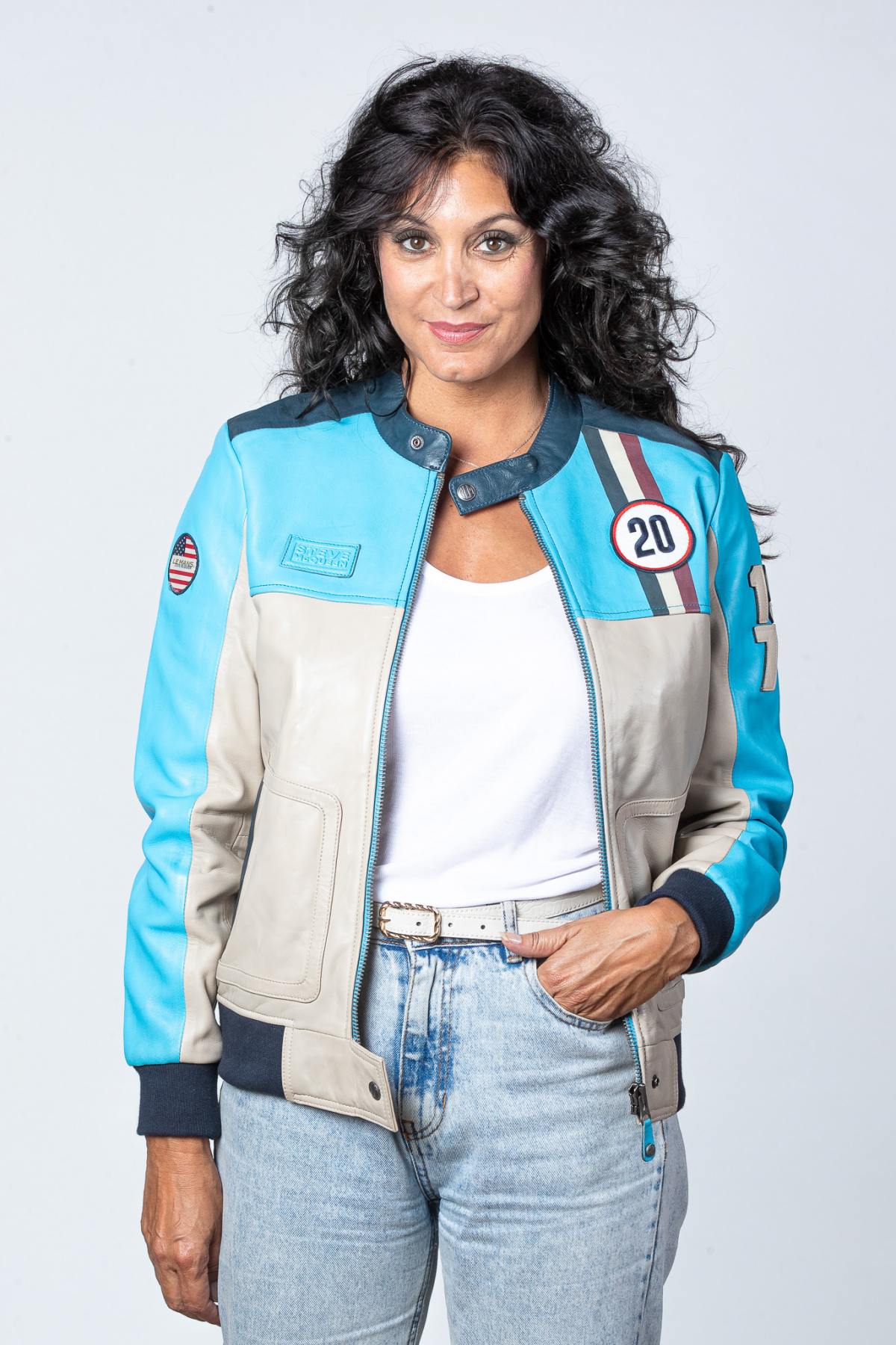 Damen Jacke Steve Mcqueen DANICA NORSE BLUE — Ansicht 1