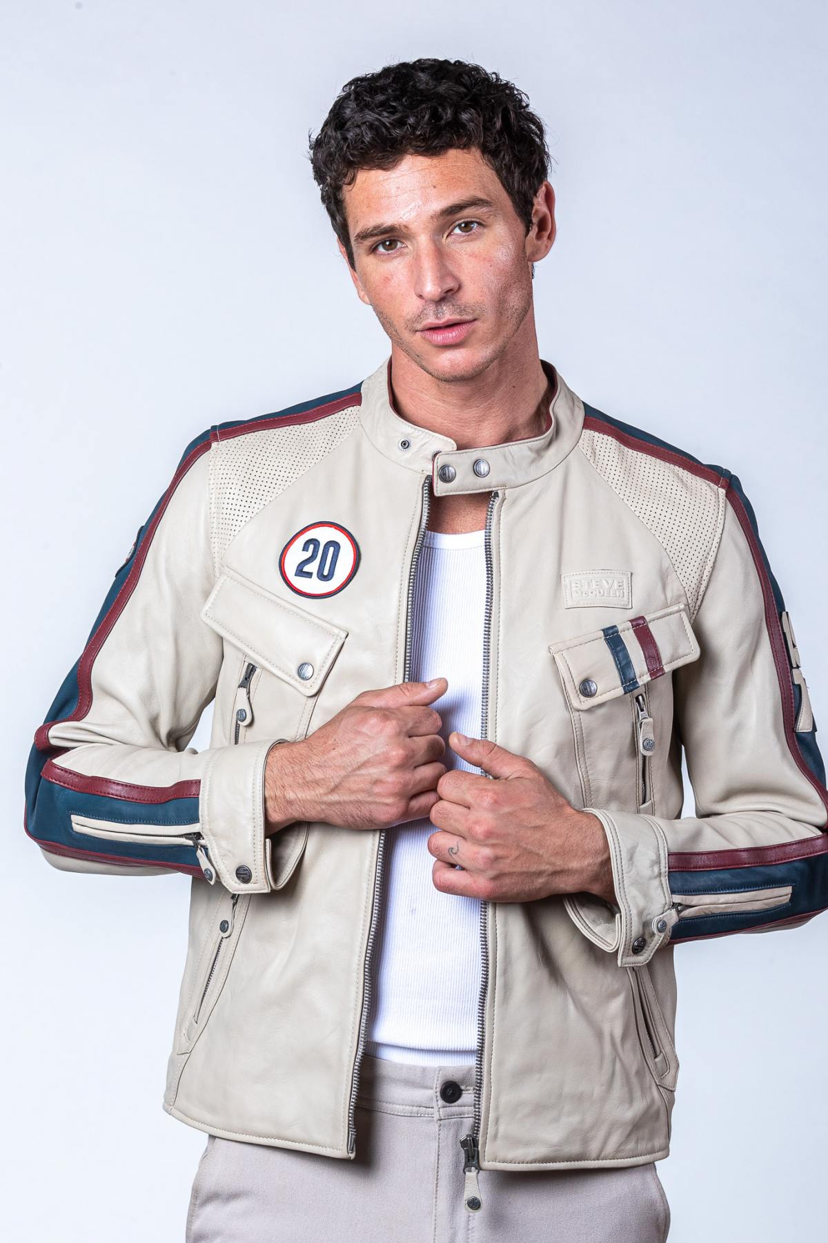 Chaqueta Hombre Steve Mcqueen AUGUST ECRU — vista 1