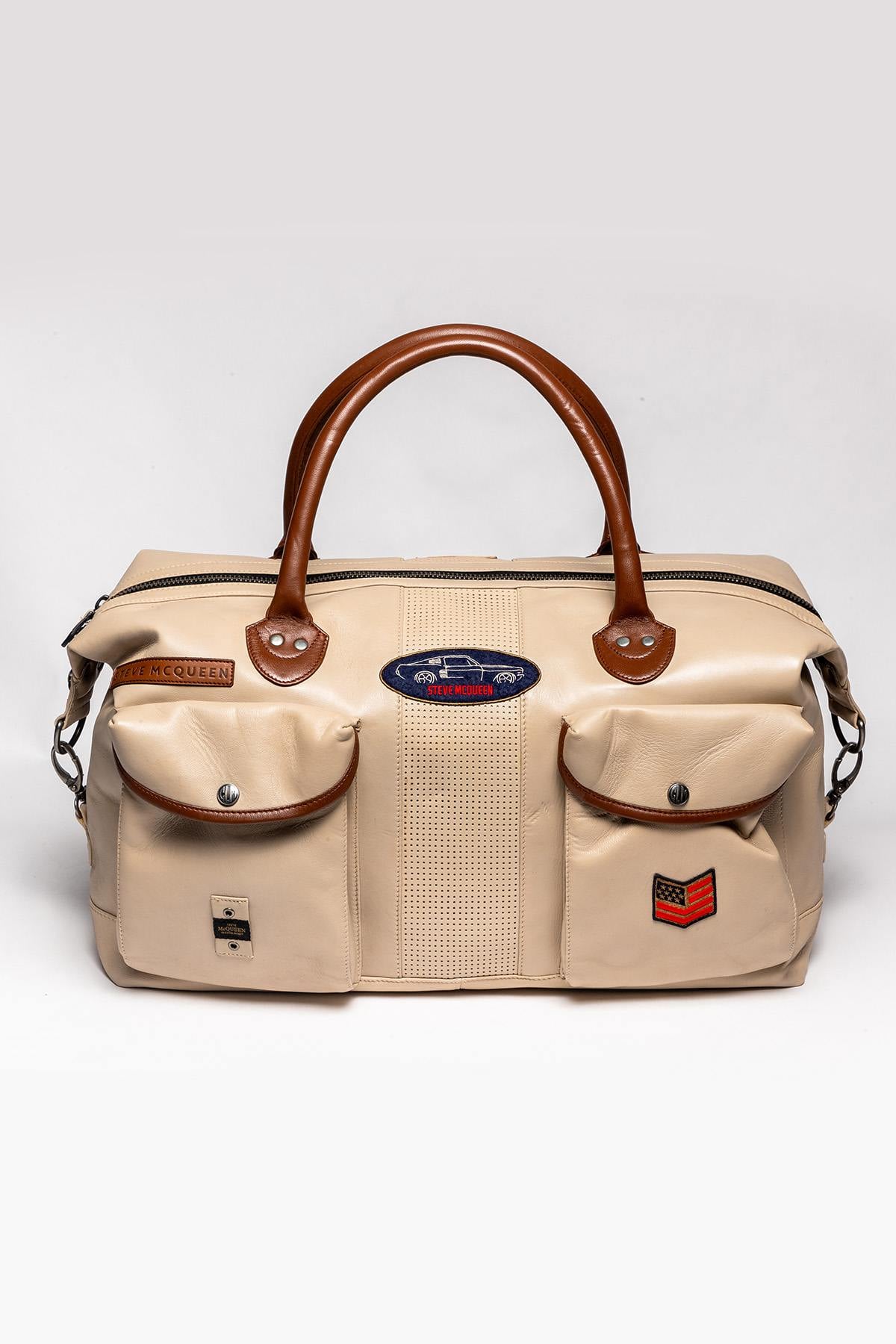 Bolsos Hombre Steve Mcqueen DUKE 48H ECRU — vista 1